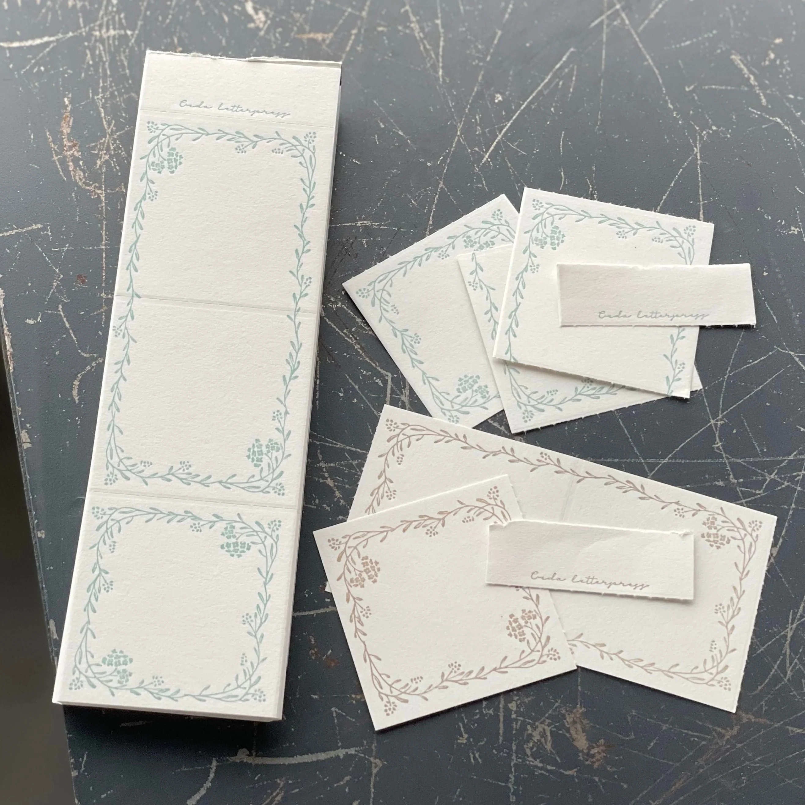Limited Edition Letterpress 3 Patterns Label Book - Image 3