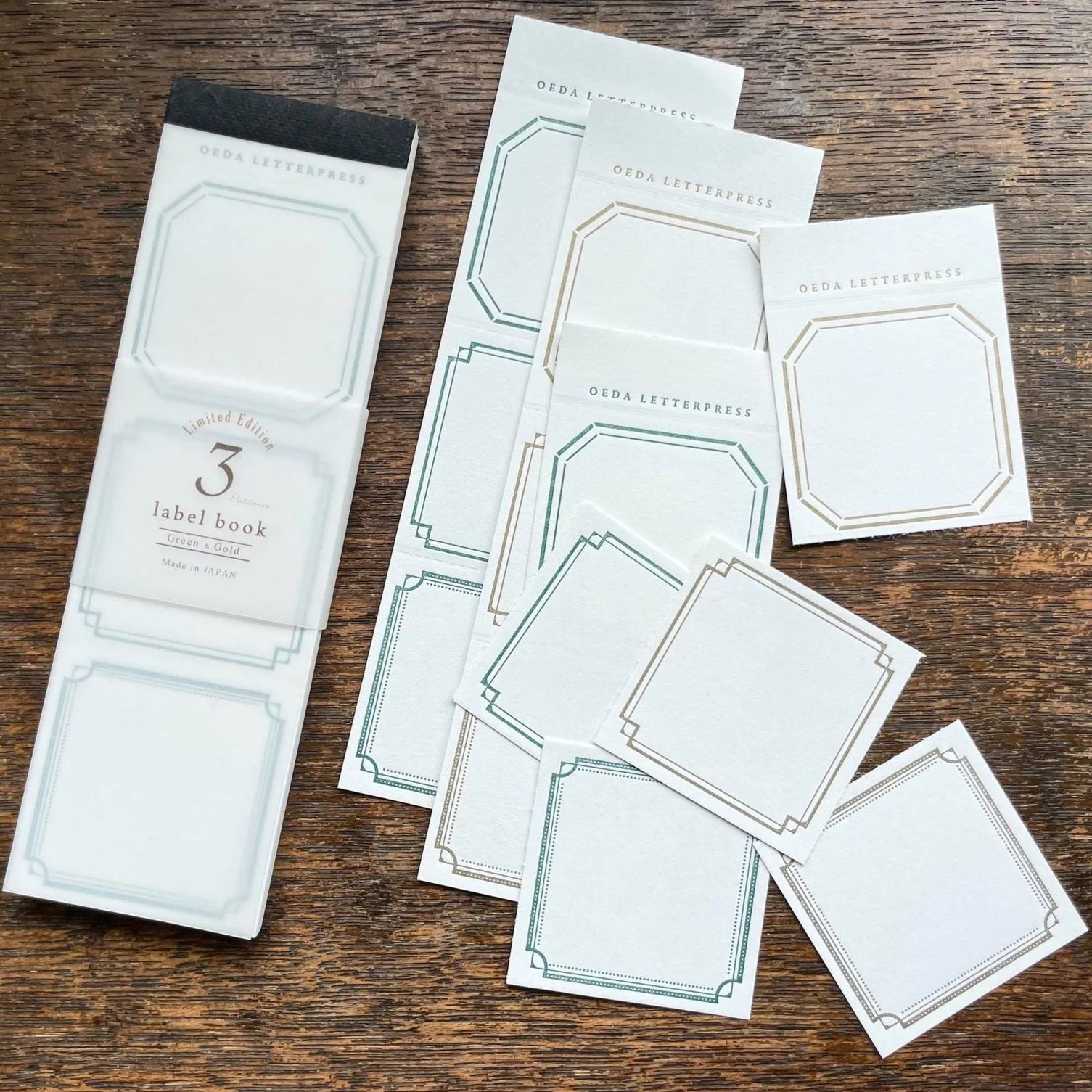 Limited Edition Letterpress 3 Patterns Label Book - Image 3