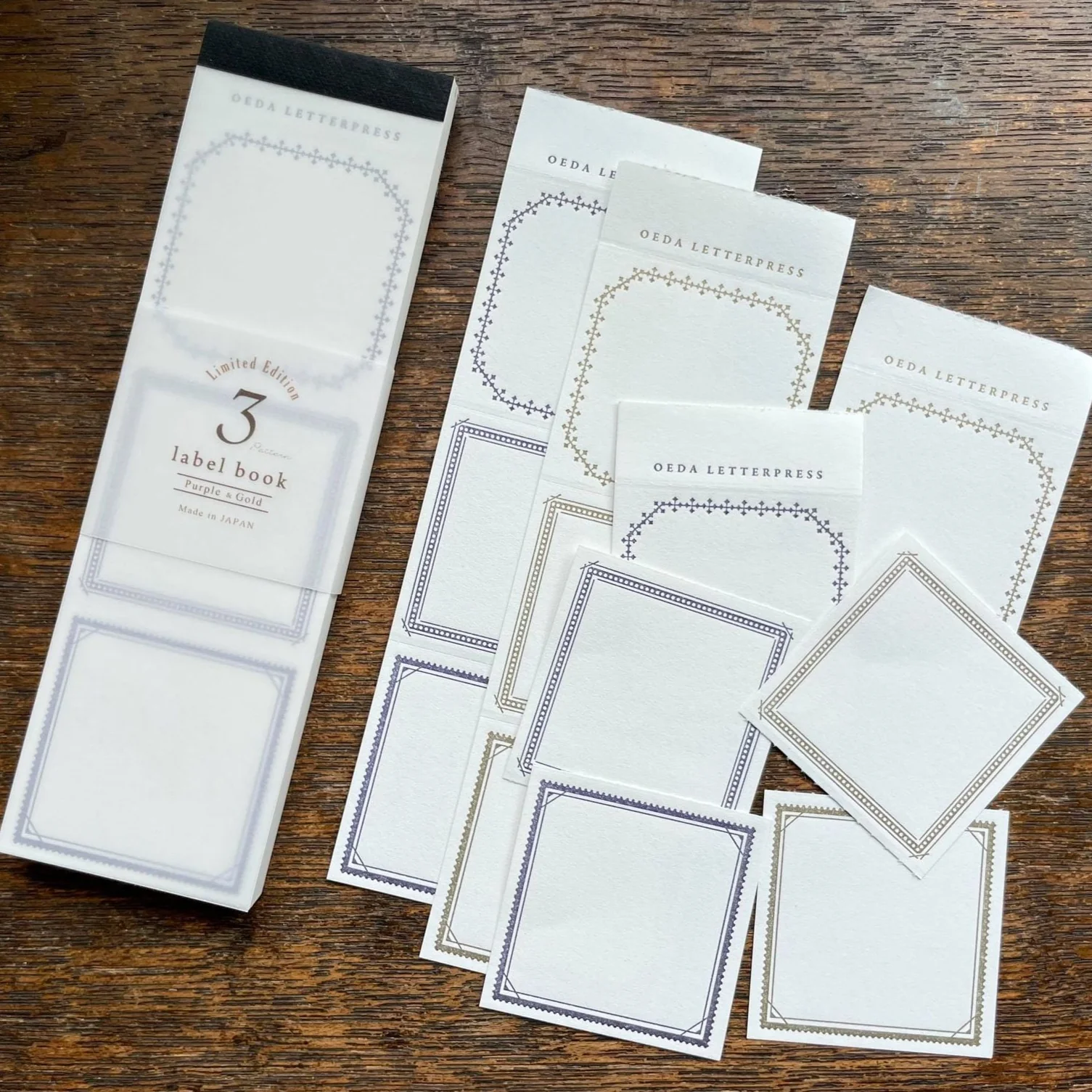 Limited Edition Letterpress 3 Patterns Label Book - Image 5