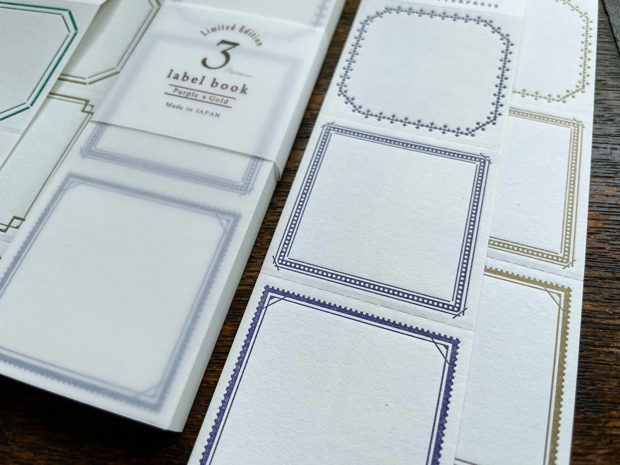 Limited Edition Letterpress 3 Patterns Label Book - Image 9
