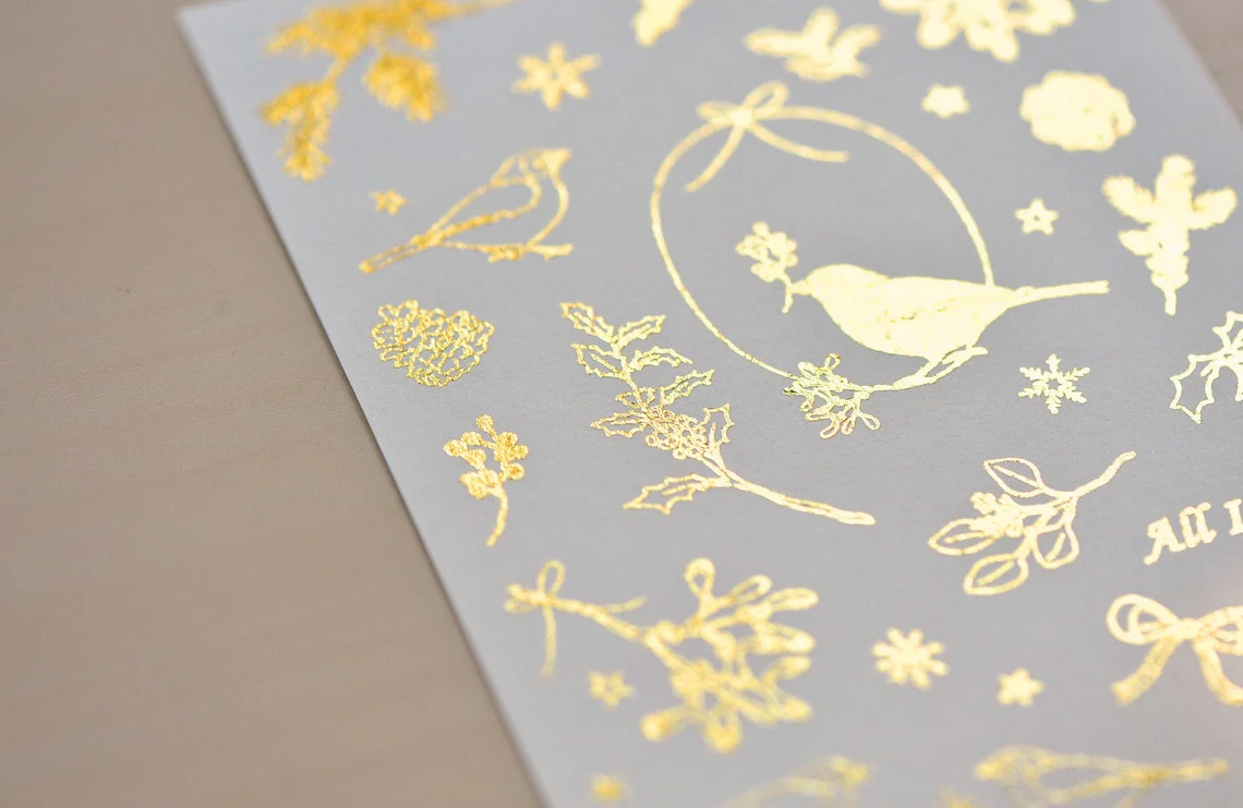 Limited Edition MU Gold Foil Print-on Stickers - Robin's Golden Blessing - Image 3