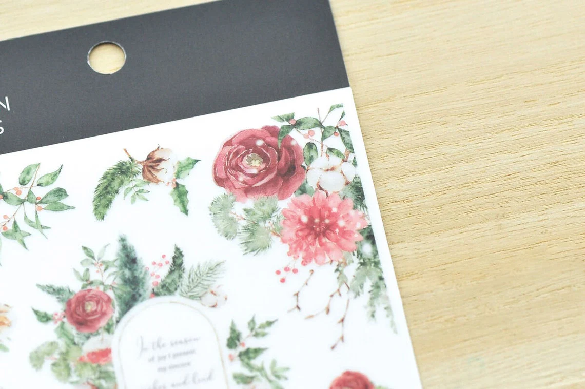 Limited Edition MU Print-on Stickers - Poinsettia - Image 4