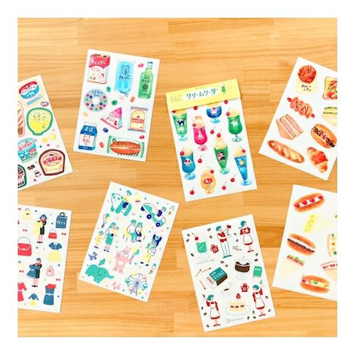Limited Edition Retro Japan Stickers Set - Amusement Park - Image 2