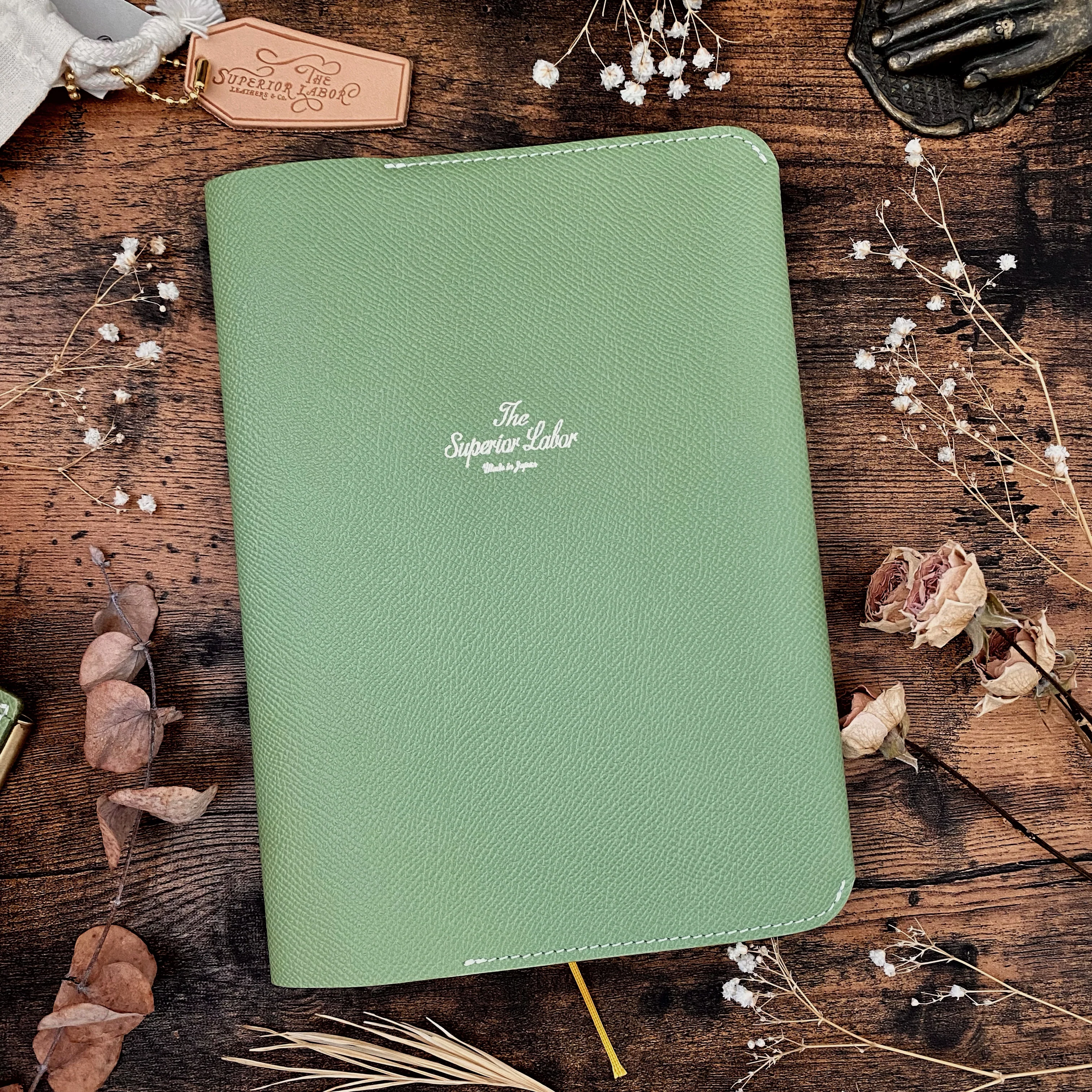 Limited Edition / The Superior Labor / Calf Leather Notebook Cover (A5) - Green