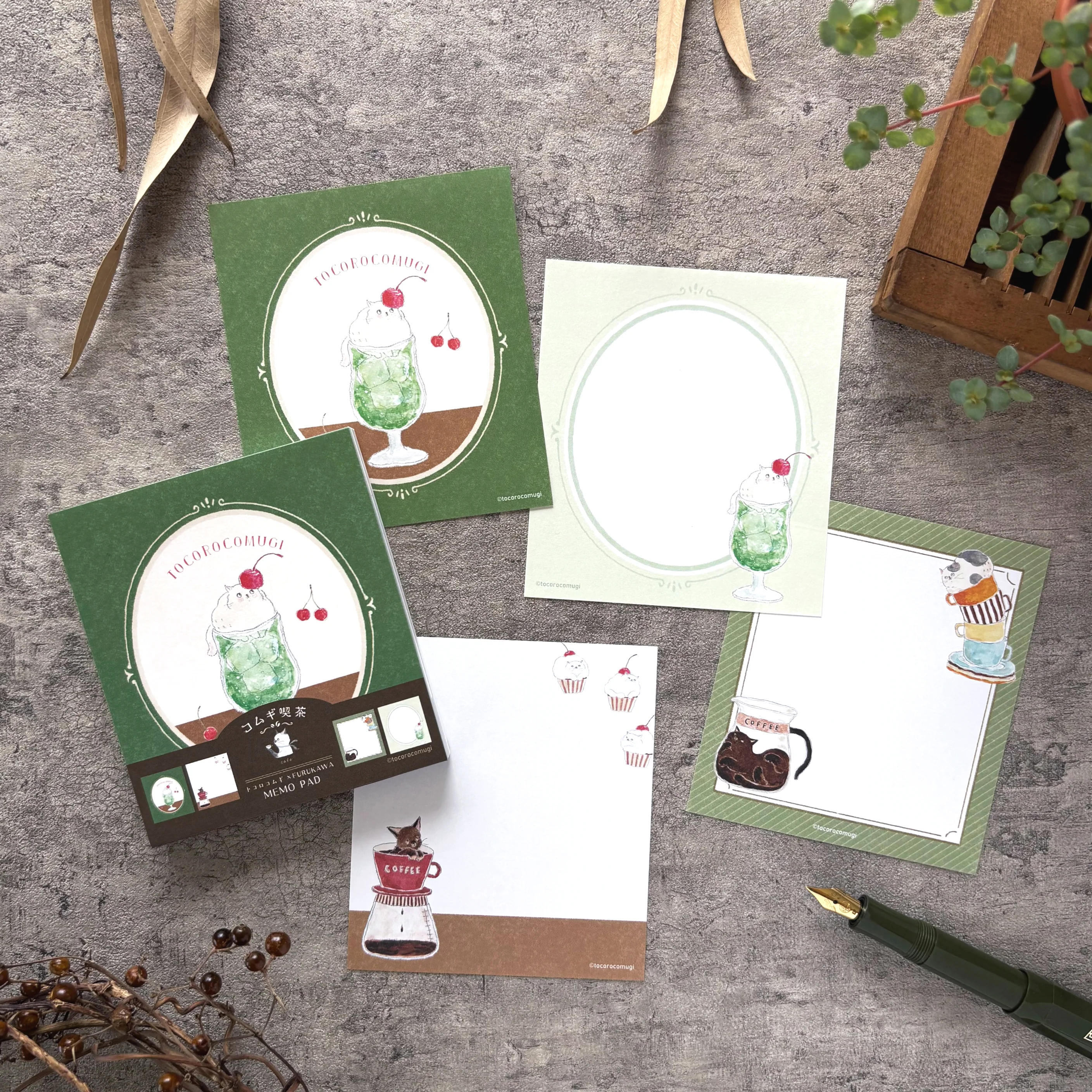 [Limited Edition] Tocorocomugi / Memo Pad - Cafe - Image 2