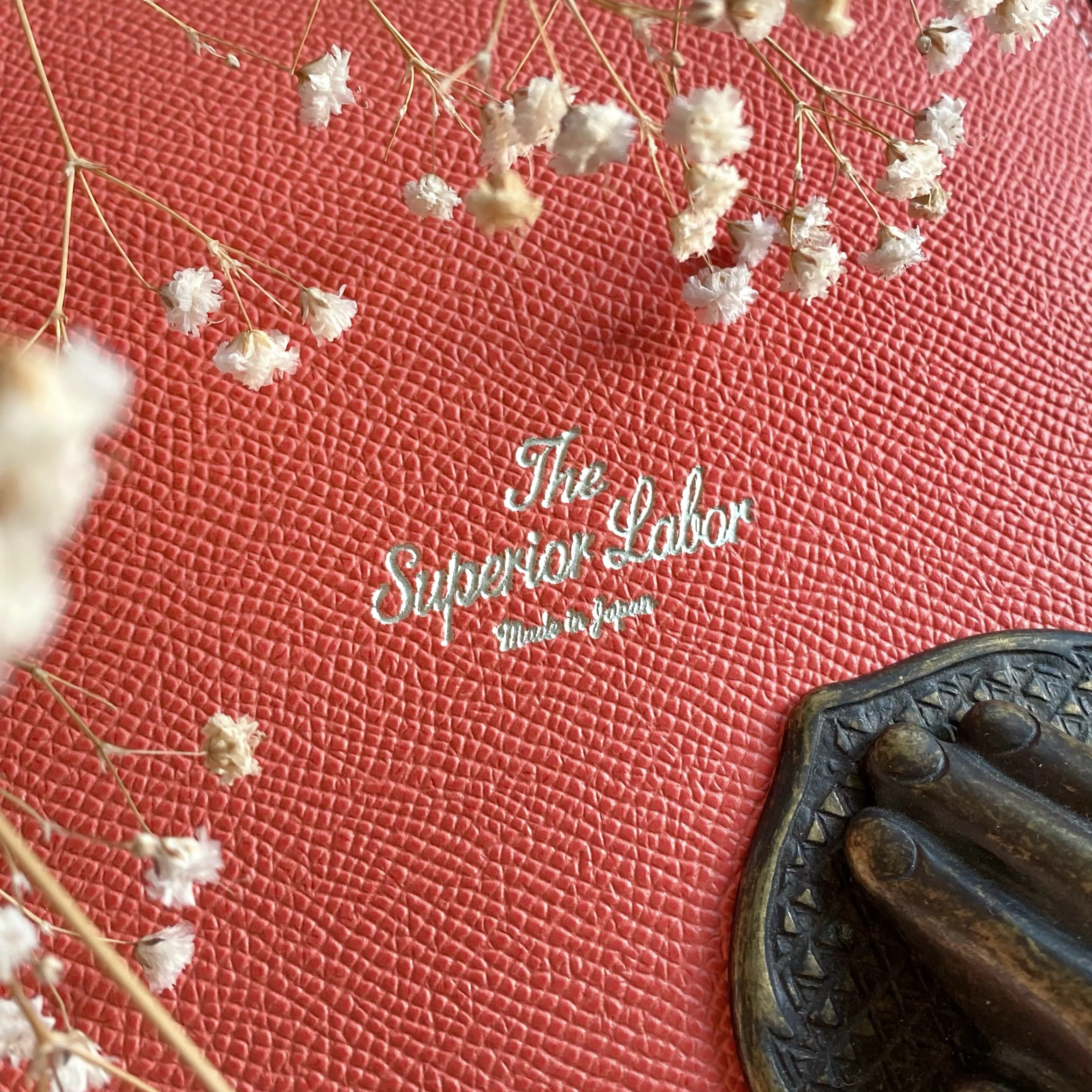 Limited Edition / The Superior Labor / Calf Leather Notebook Cover (A6) - Pink - Image 4