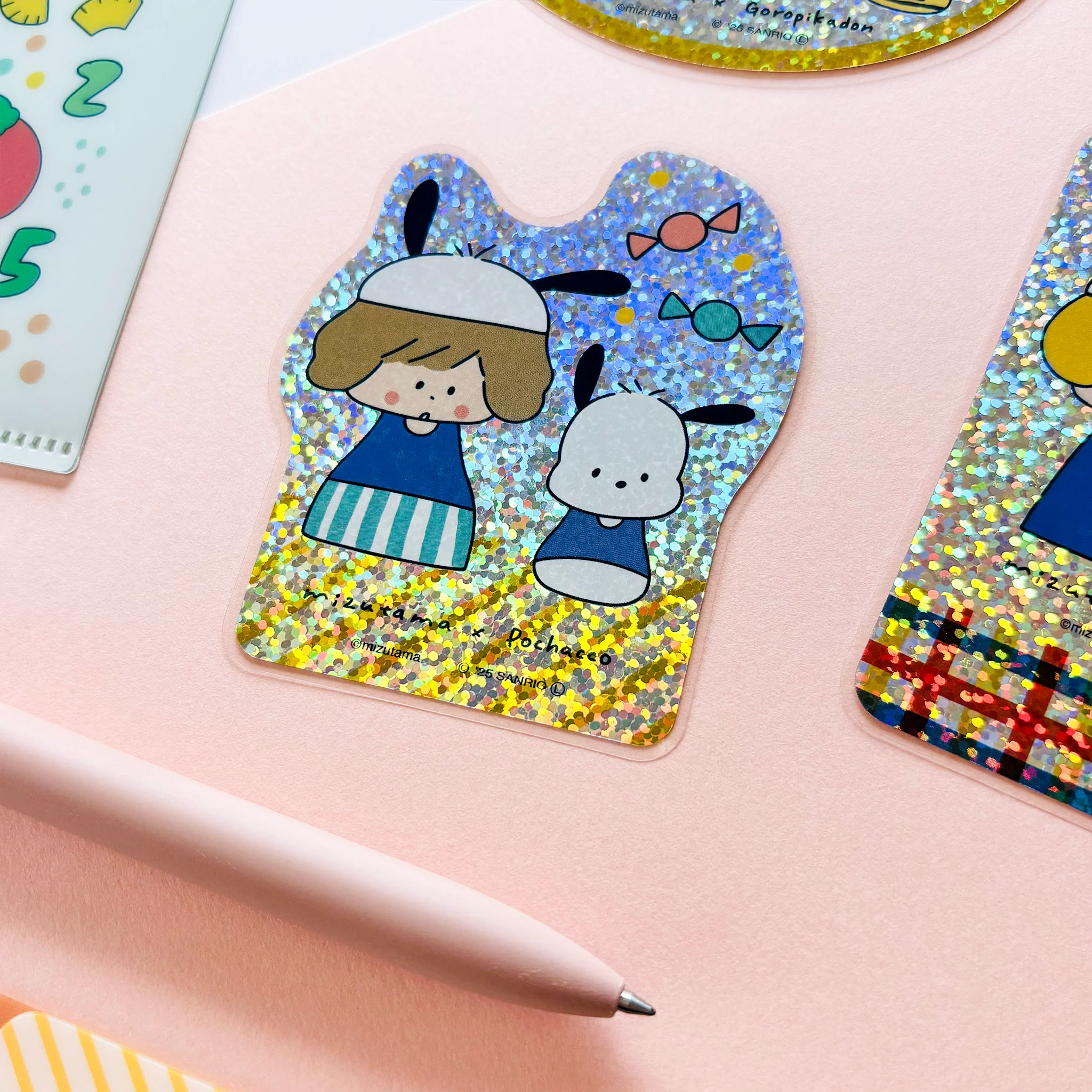 mizutama / Limited Edition / Vinyl Hologram Sticker - Pochacco