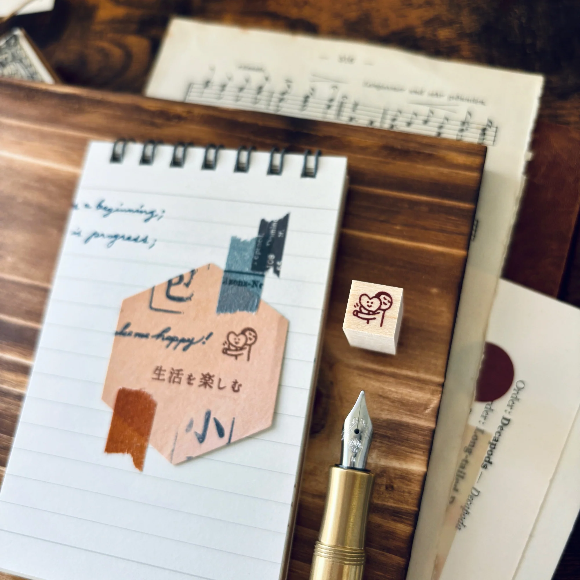 Littlelu / Mini Mini Planner Stamp - Love - Image 3