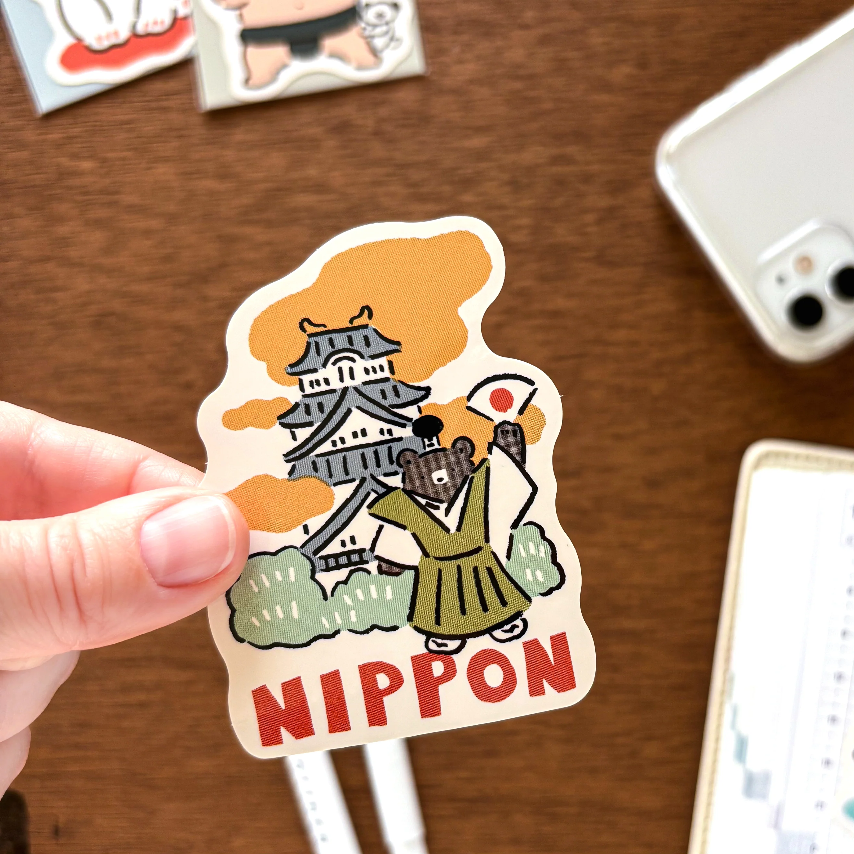 Masao Takahata / Vinyl Sticker - Japanese Castle - Image 2