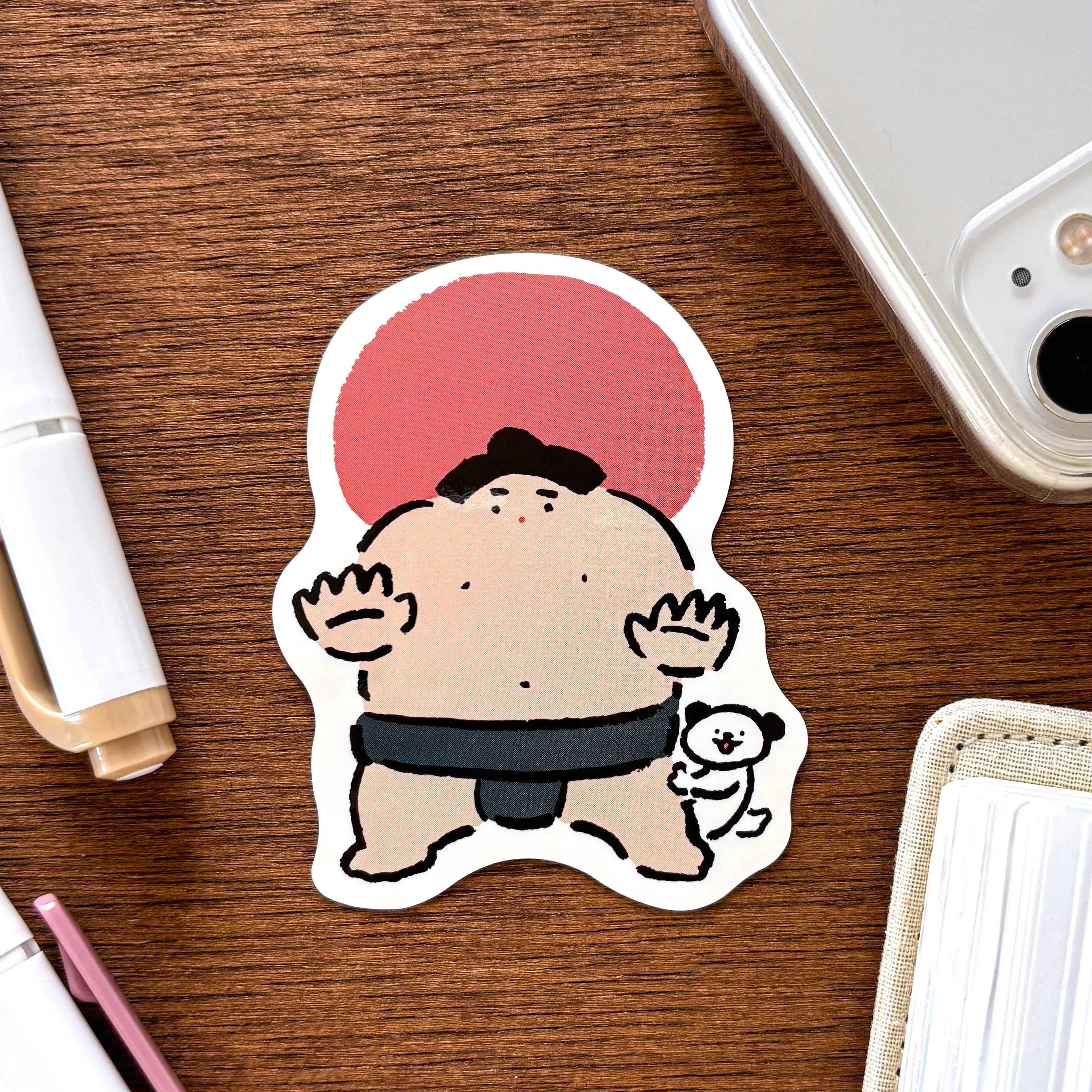 Masao Takahata / Vinyl Sticker - Sumo Wrestler - Image 4