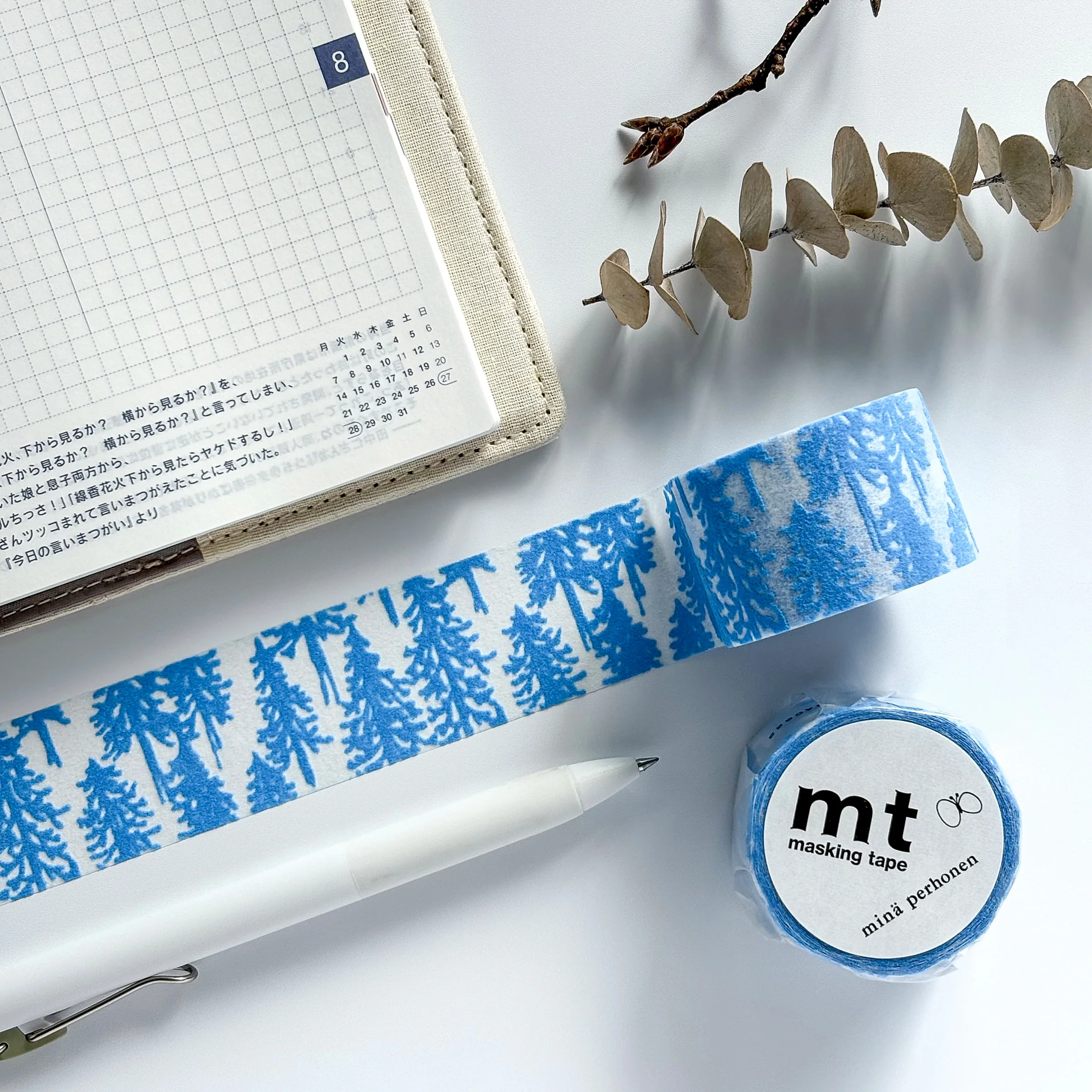 mina perhonen x mt Washi Tape - Flocky metsa - Image 4