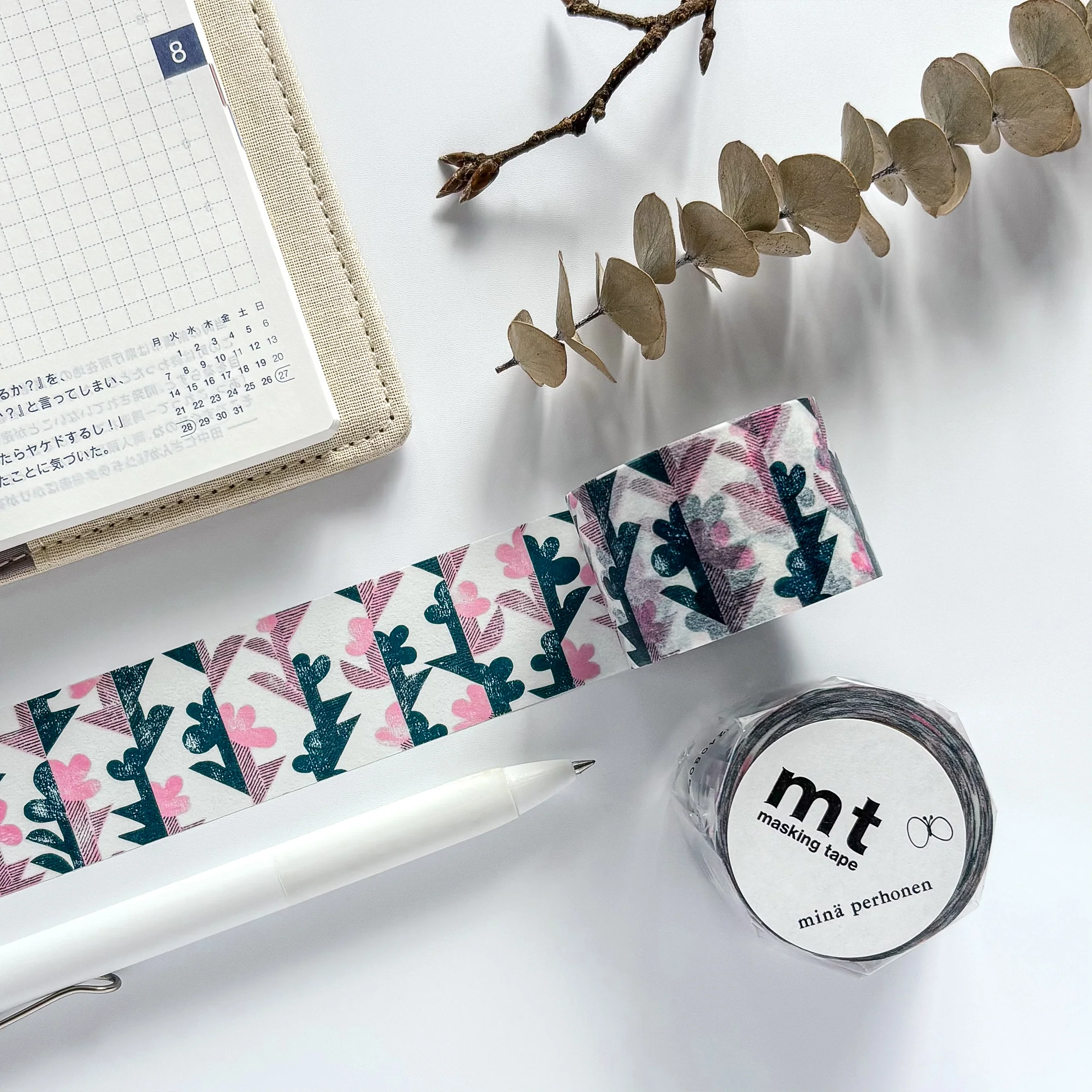 mina perhonen x mt Washi Tape - twin flower - Image 3
