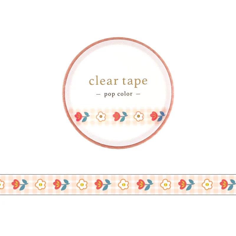 Mind Wave / Shiny Slim Clear Tape - Pop Flower