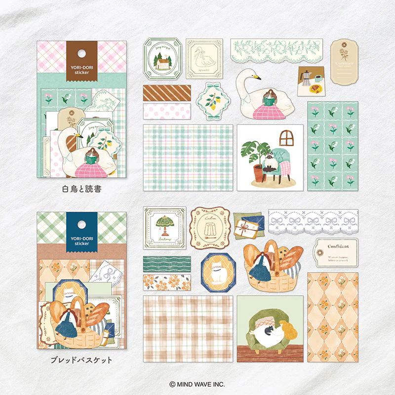 Mind Wave / Yori Dori Flake Stickers - Bread - Image 3