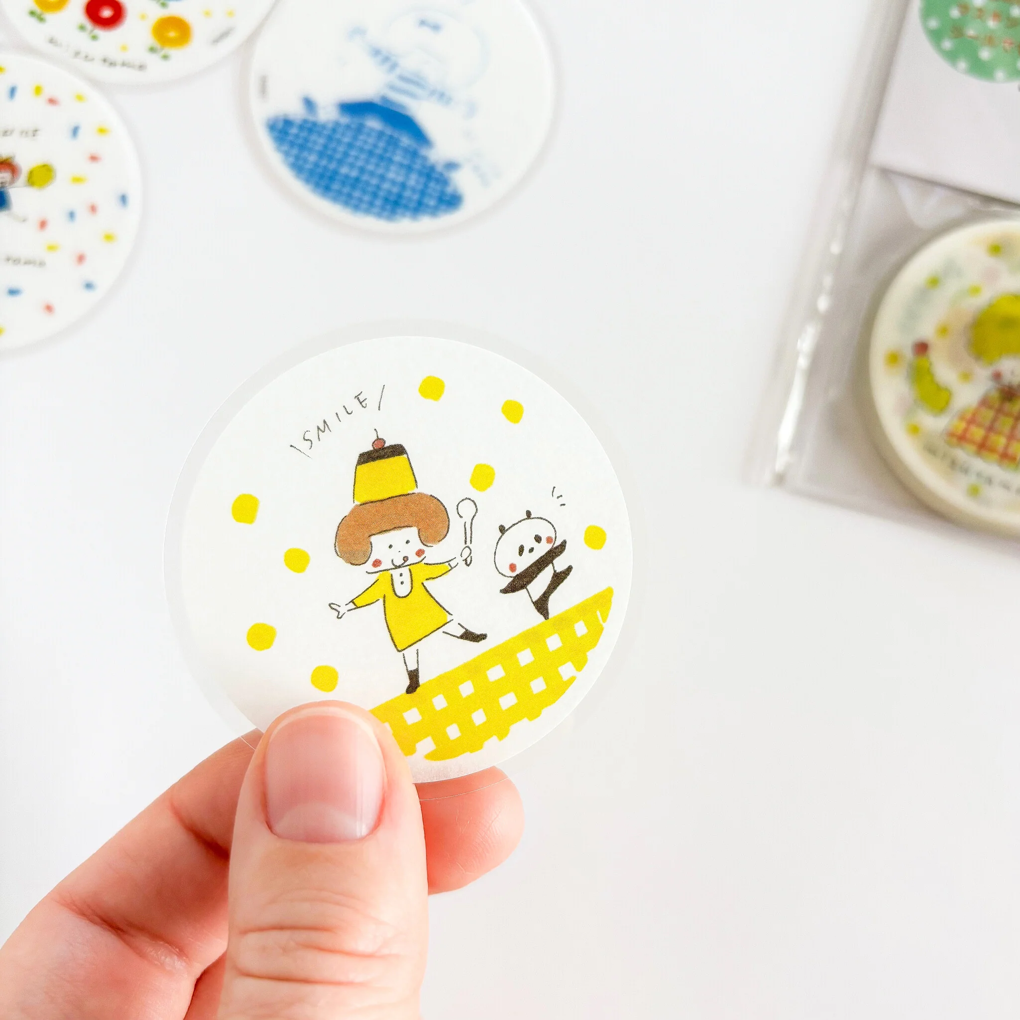 mizutama / Limited Edition / Circle Flake Stickers (mint / 50 different stickers) - Image 2