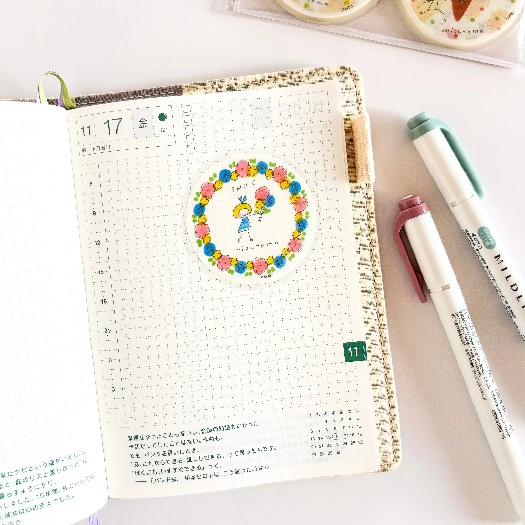 mizutama / Limited Edition / Circle Flake Stickers (mint / 50 different stickers) - Image 5