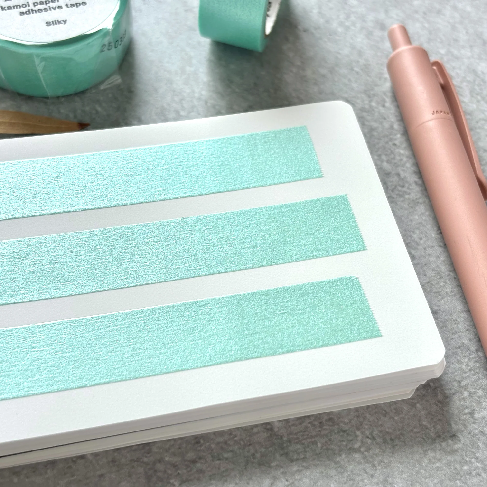 mt basic / Washi Tape - Silky Green - Image 2