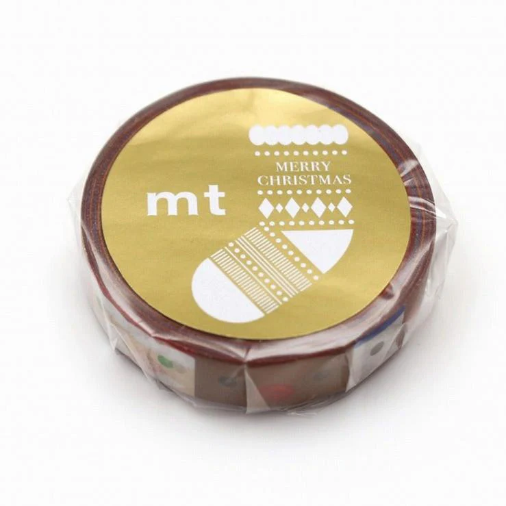 mt Chrismtas Limited Washi Tape - Xmas Happy Face - Image 2