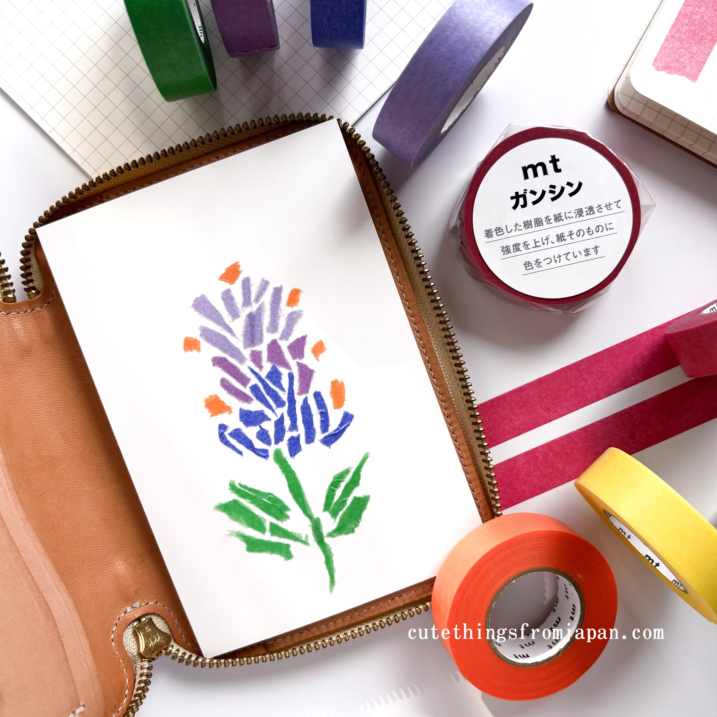 mt Ganshin Washi Tape (15 Colors) - Image 2