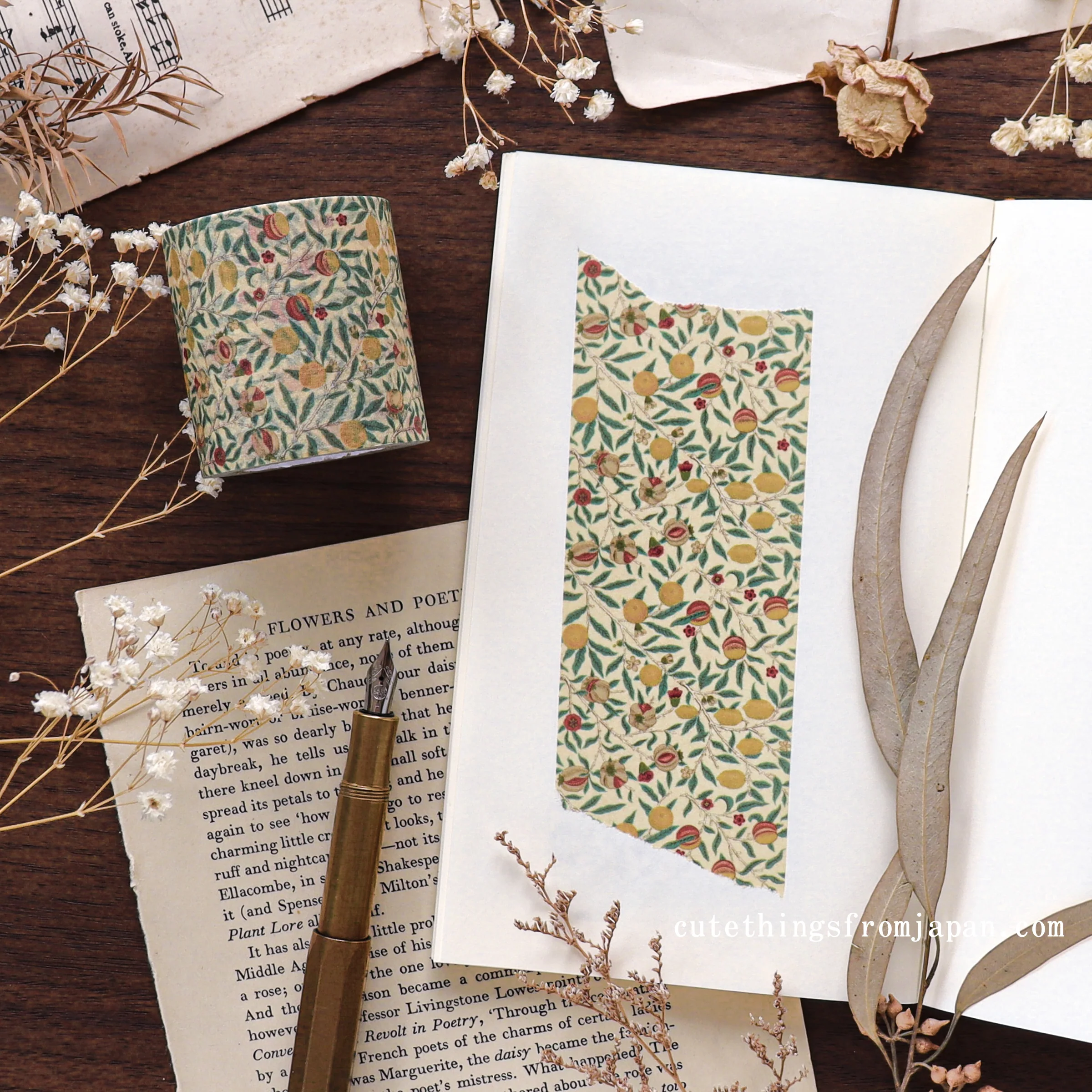 William Morris x mt Washi Tape - Fruits - Image 2