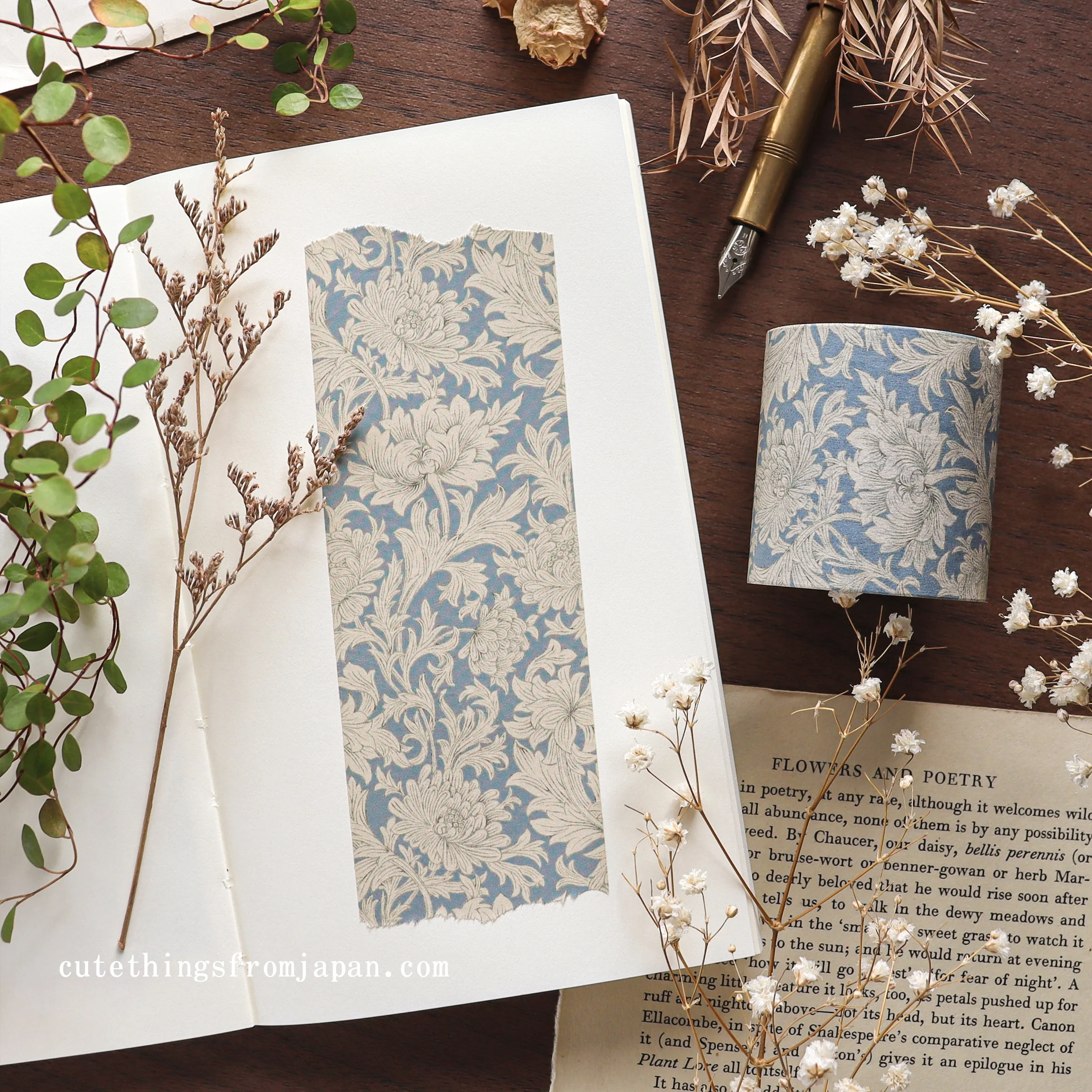 William Morris x mt Washi Tape - Chrysanthemum - Image 2