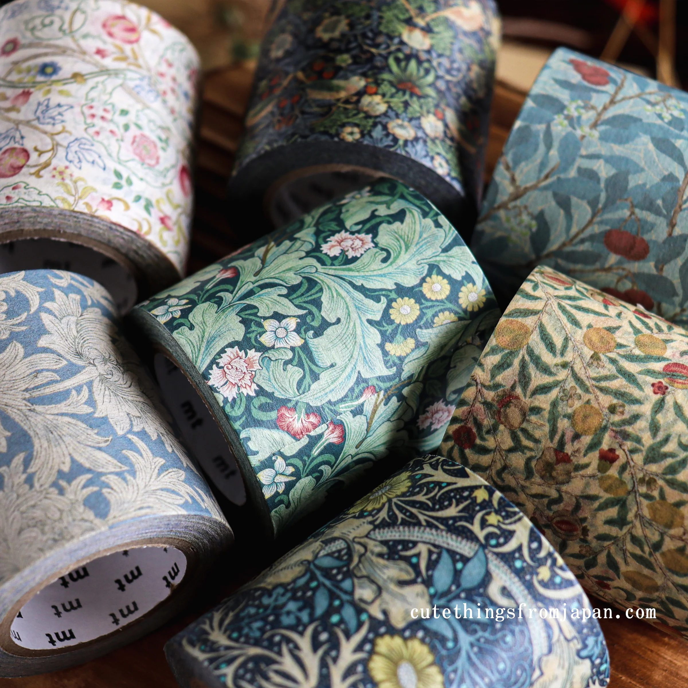William Morris x mt Washi Tape - Chrysanthemum - Image 4