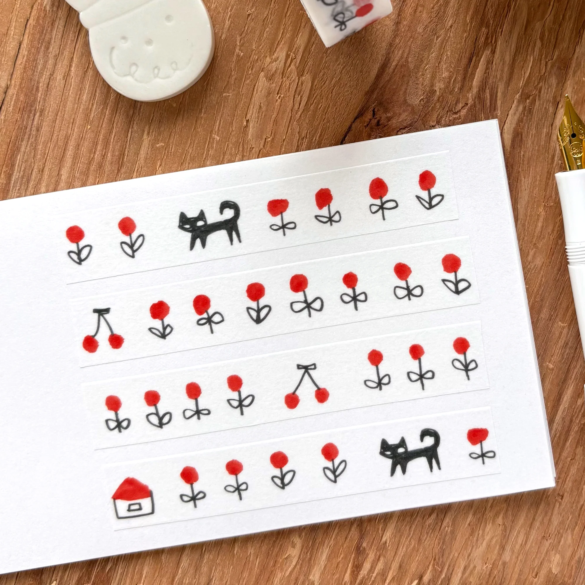 mt x Makoto Matsubayashi / Washi Tape - Black Cat - Image 2
