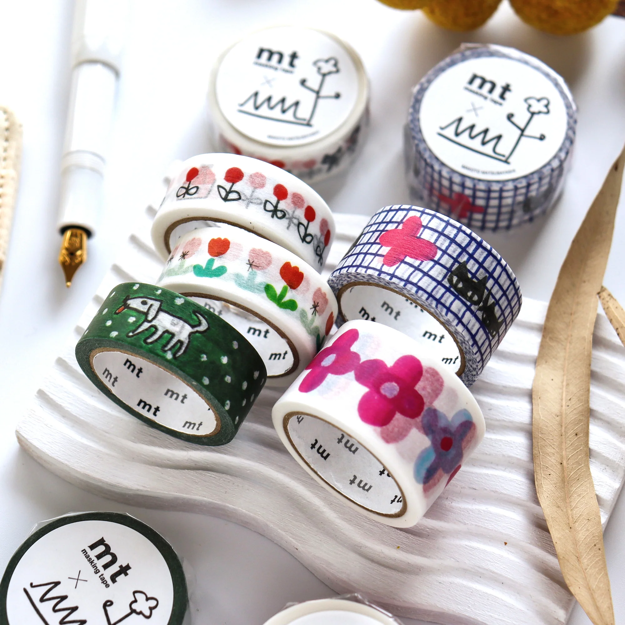mt x Makoto Matsubayashi / Washi Tape - Flower Decoration - Image 4