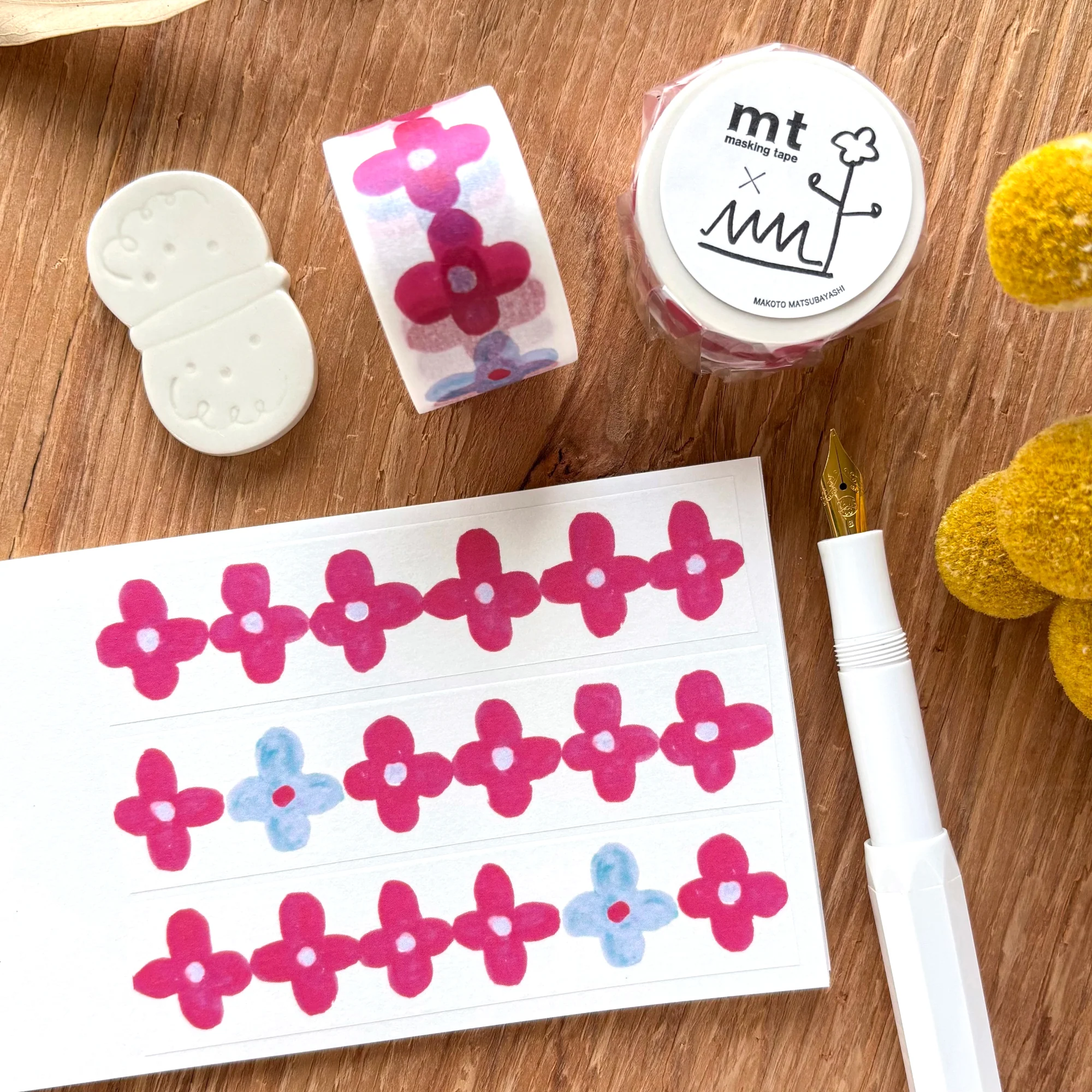 mt x Makoto Matsubayashi / Washi Tape - Flower Decoration - Image 5