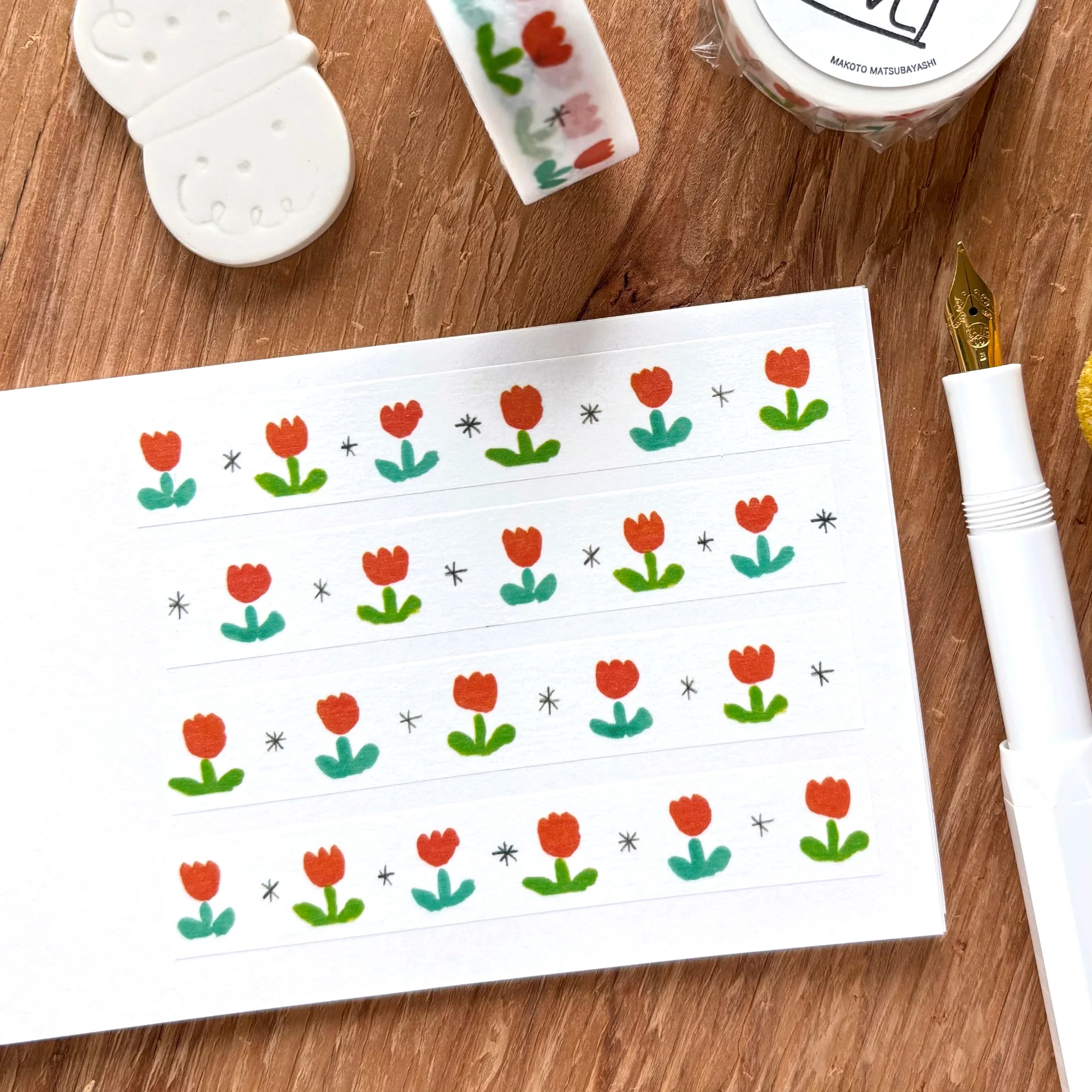 mt x Makoto Matsubayashi / Washi Tape - Tulip