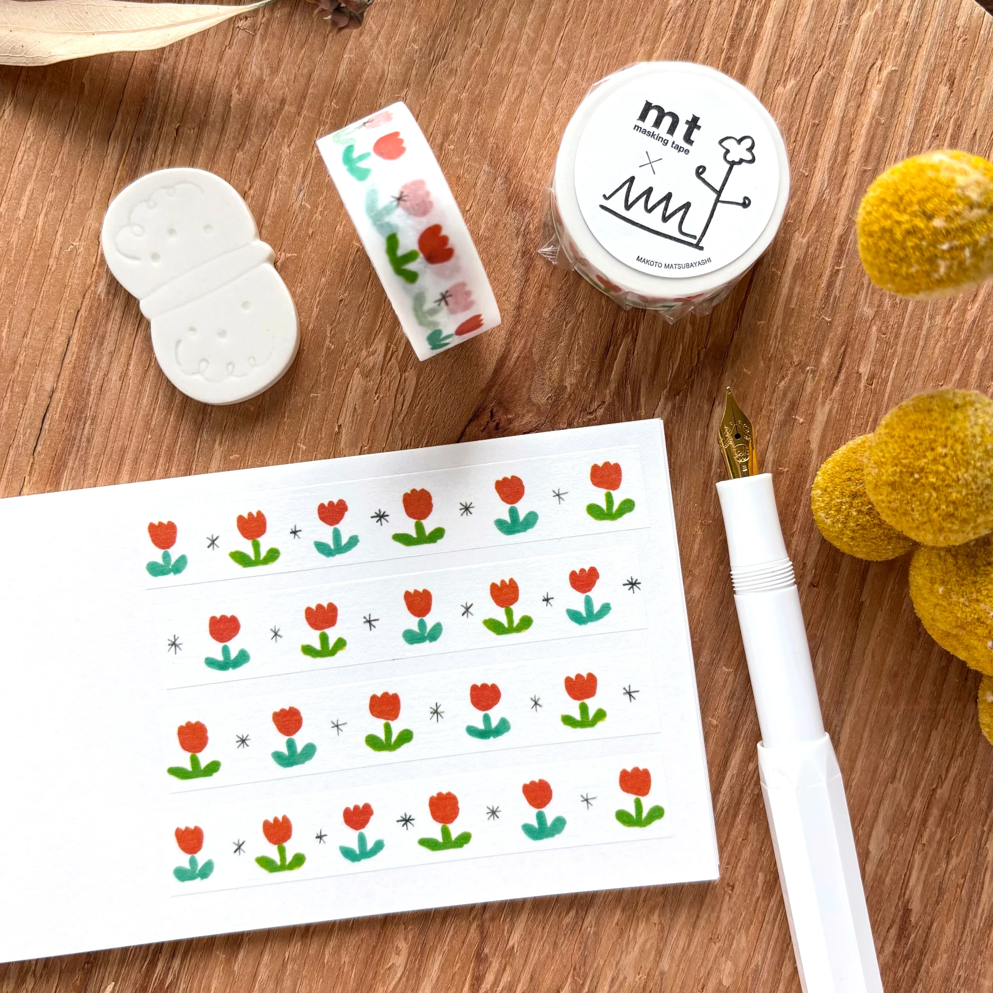 mt x Makoto Matsubayashi / Washi Tape - Tulip - Image 4