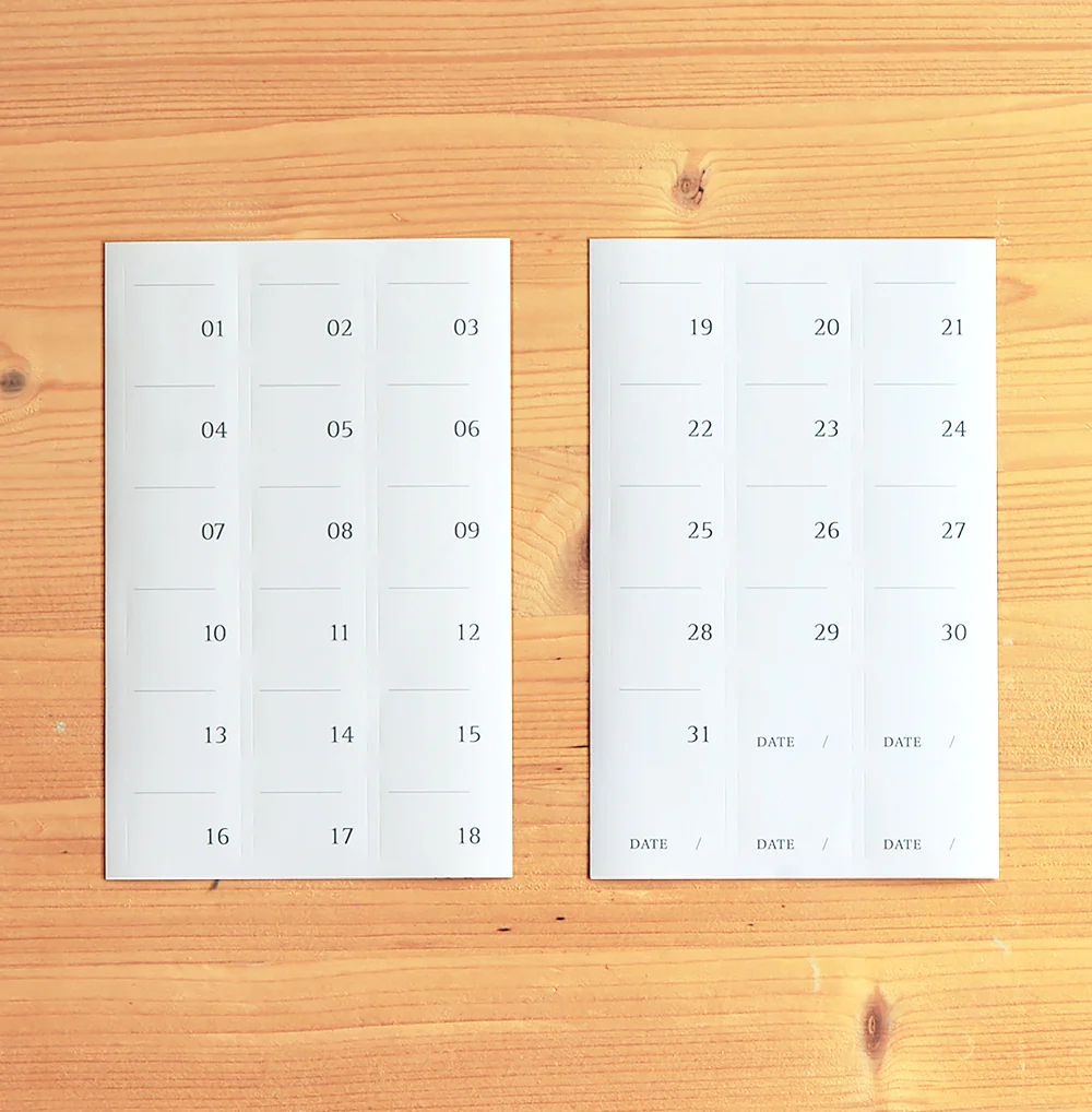 MU Daily Planner Number Sticker Set - Small Numbers - Image 5