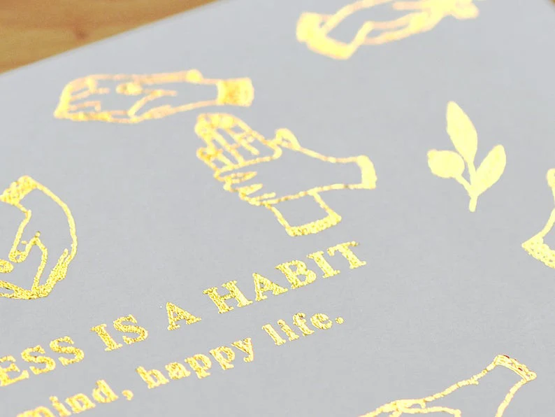 MU Gold Foil Print-on Stickers - Hands - Image 4