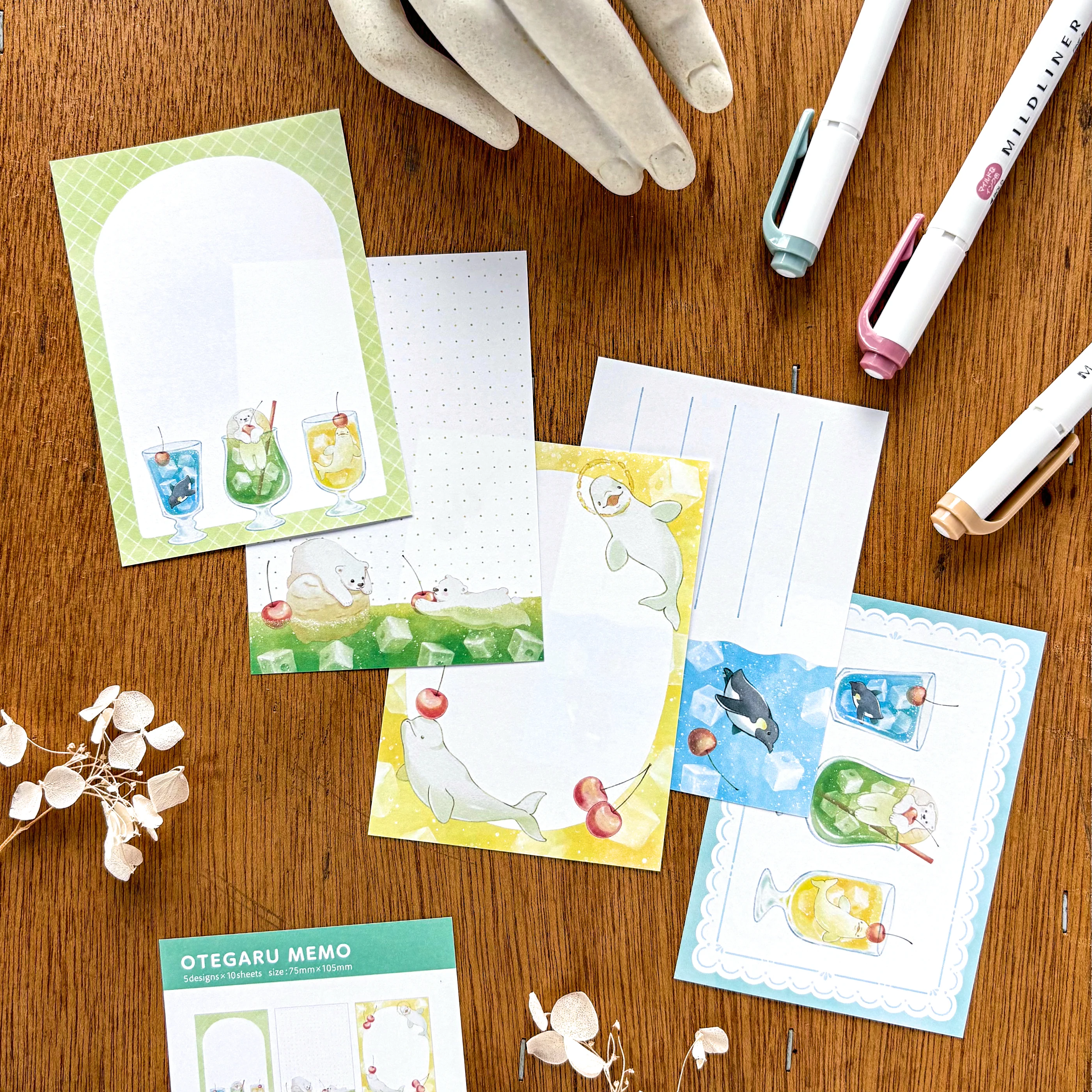 NATSUNOKA / Memo Pad - Animal Soda - Image 2