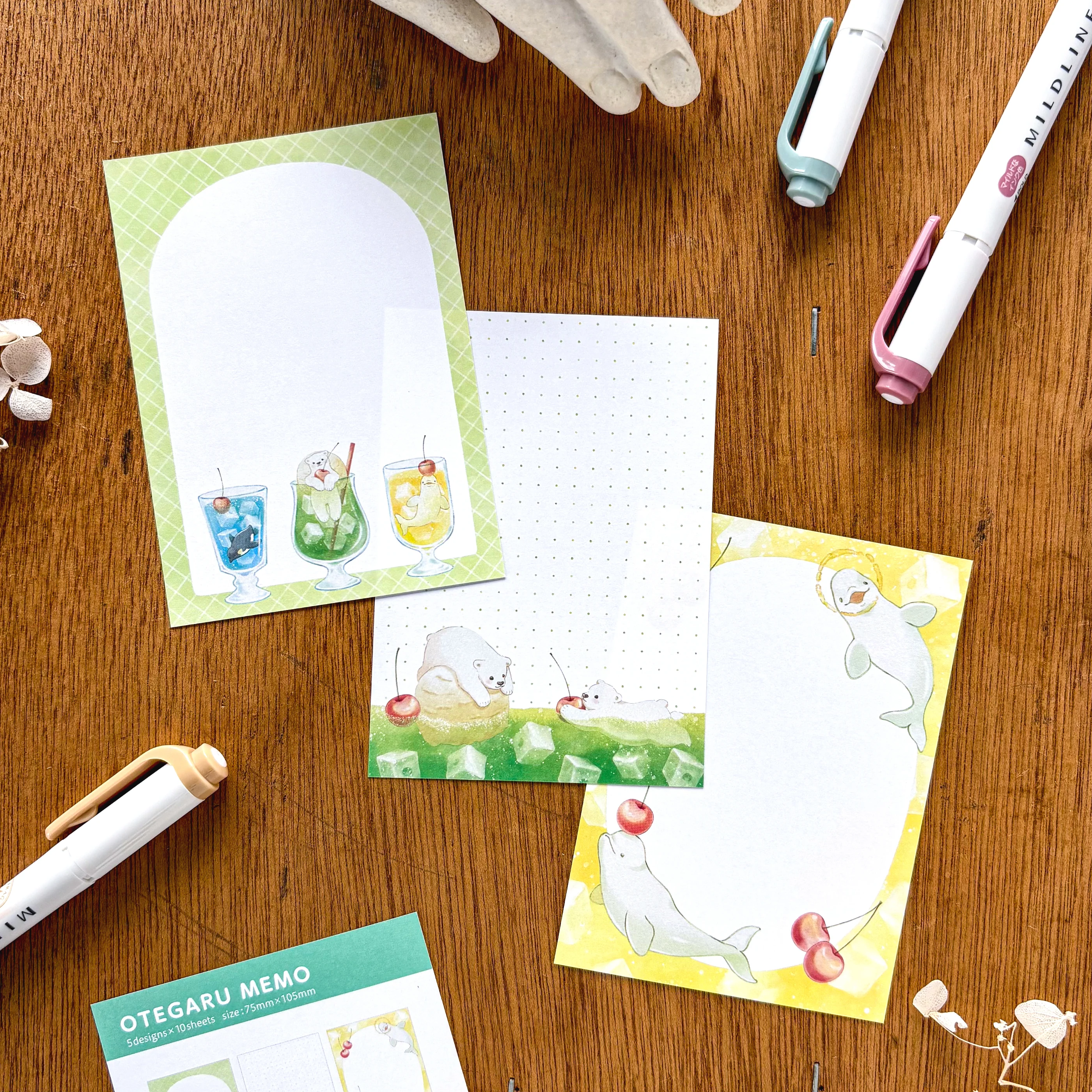 NATSUNOKA / Memo Pad - Animal Soda - Image 3