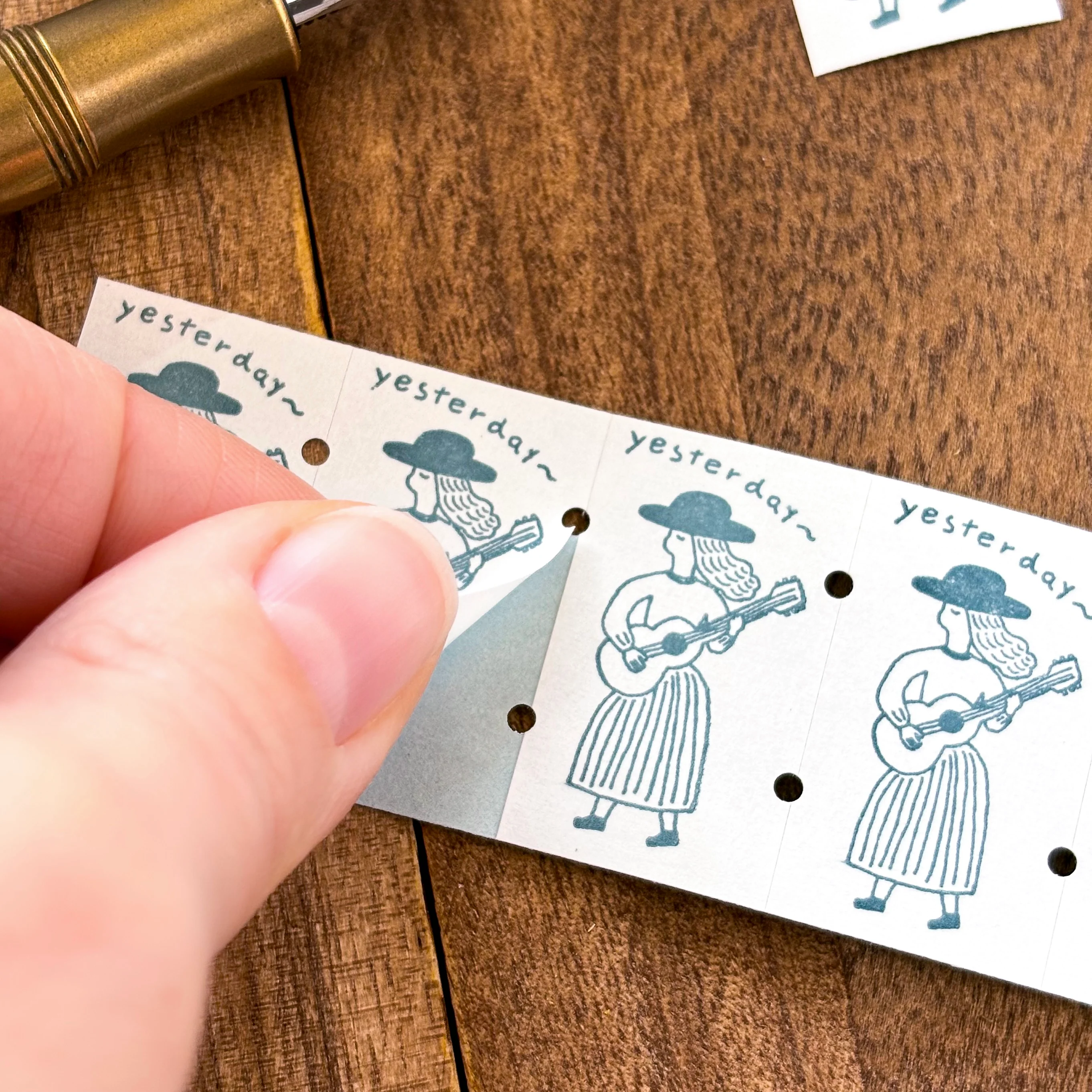 Necktie / Mini Labeler Stickers - yesterday - Image 2