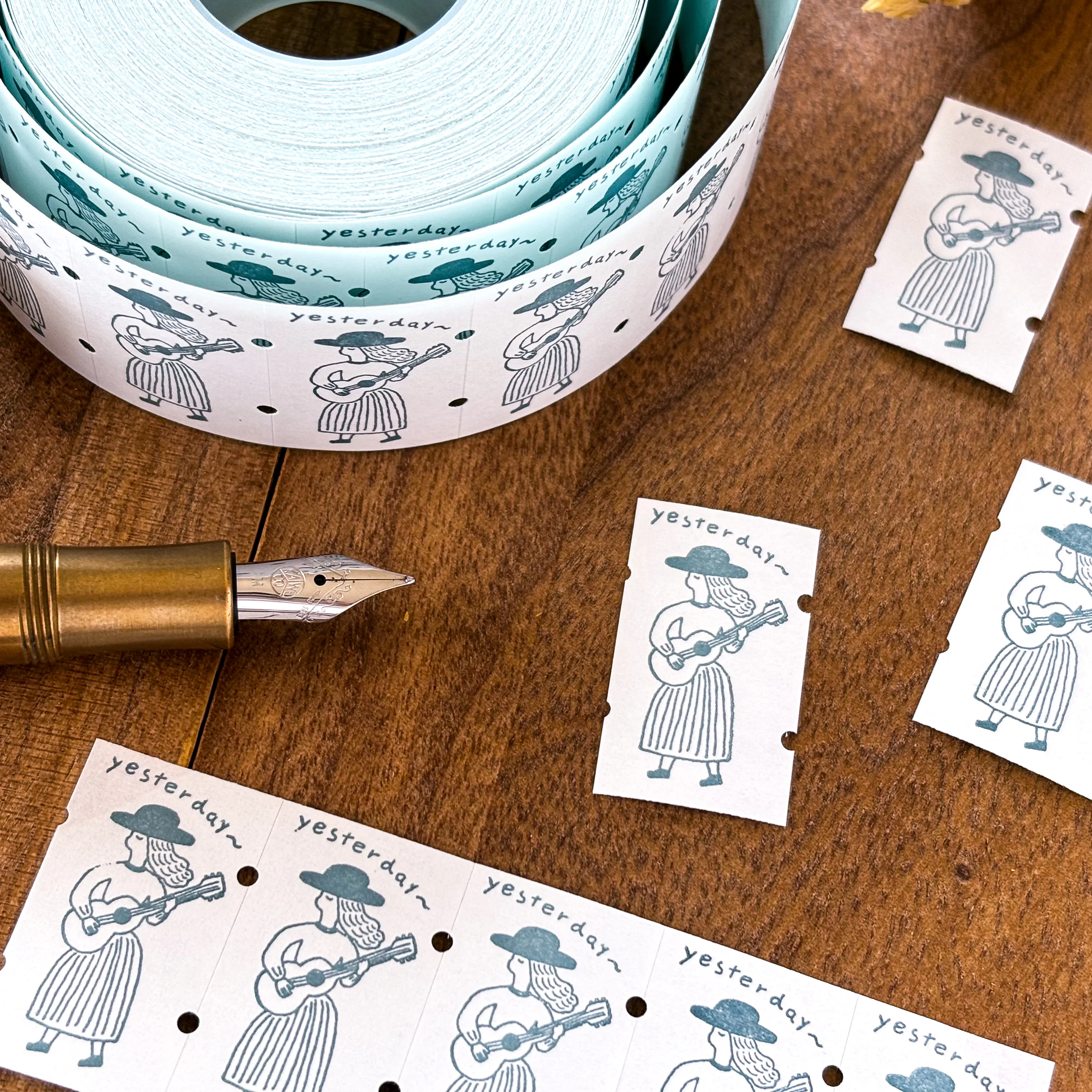 Necktie / Mini Labeler Stickers - yesterday - Image 4