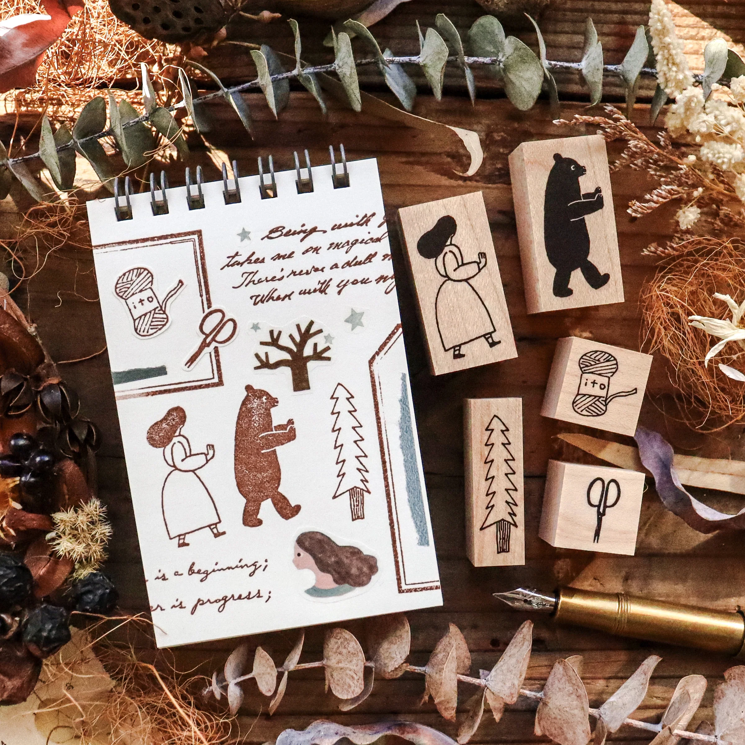Necktie / Rubber Stamp - Scissors - Image 3