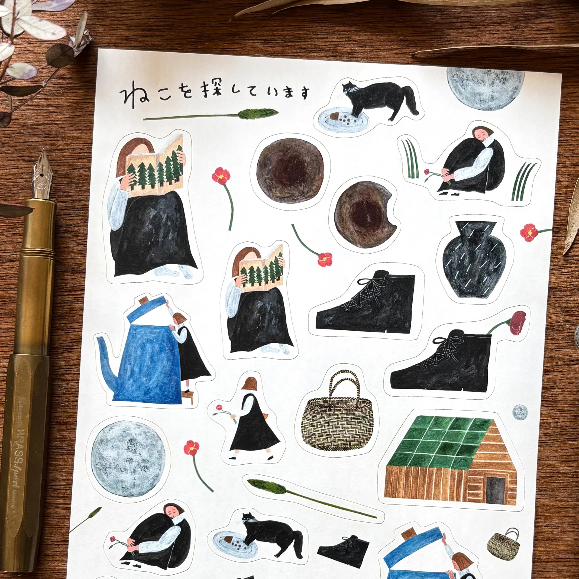 Necktie / Stickers - Looking for My Cat (A5 size) - Image 2