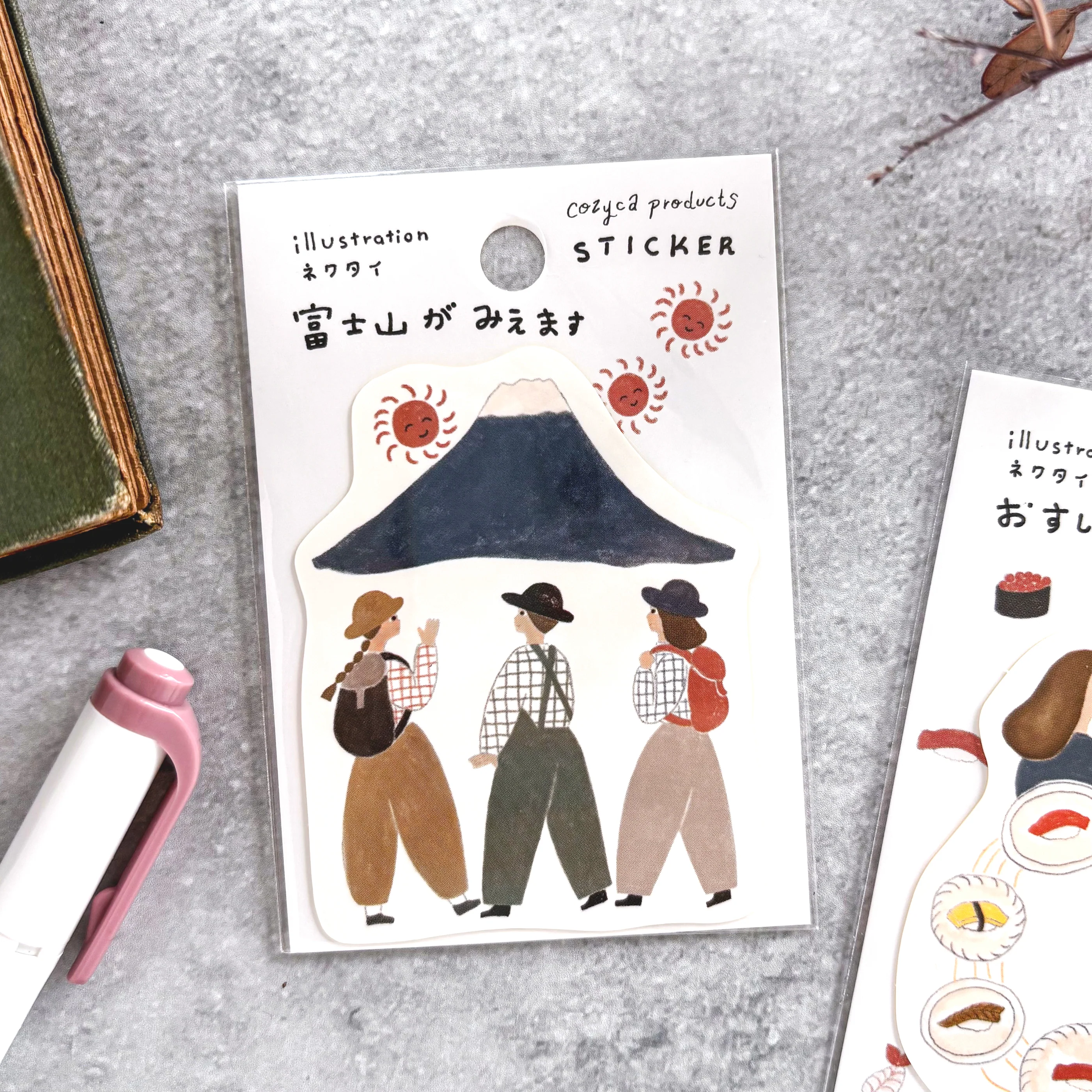 Necktie / Vinyl Sticker - Mt Fuji - Image 3