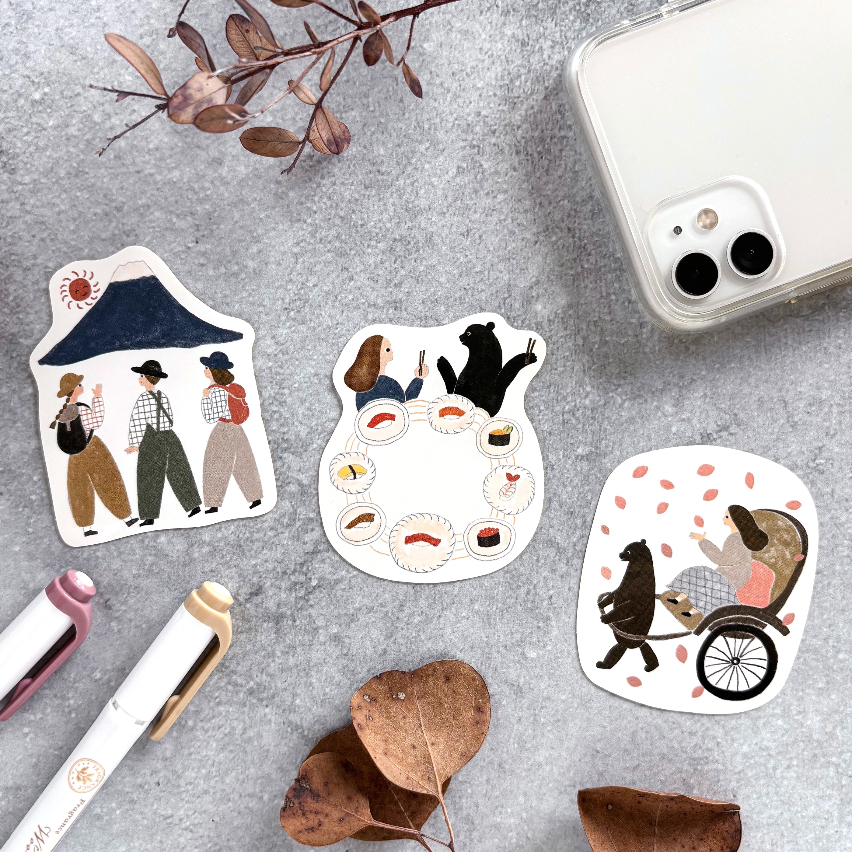 Necktie / Vinyl Sticker - Mt Fuji - Image 6