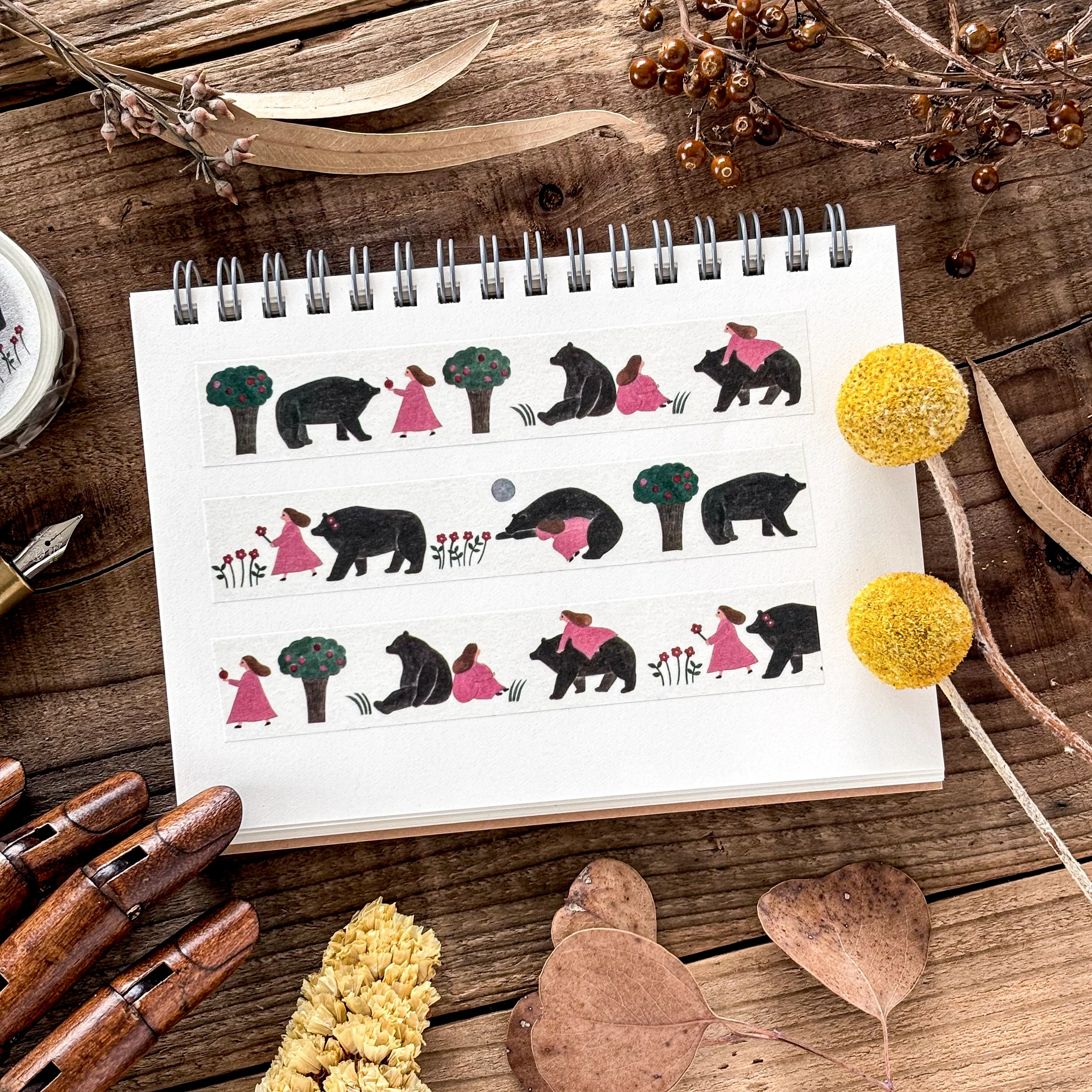 Necktie / Washi Tape - Hello Bear - Image 2
