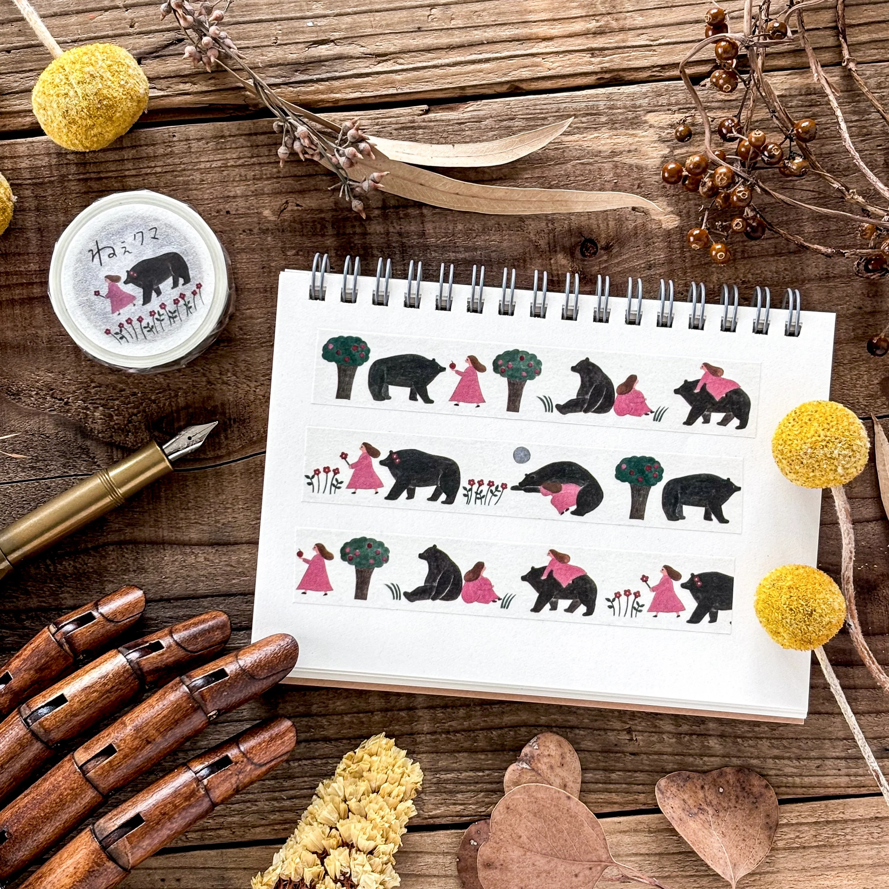 Necktie / Washi Tape - Hello Bear - Image 3