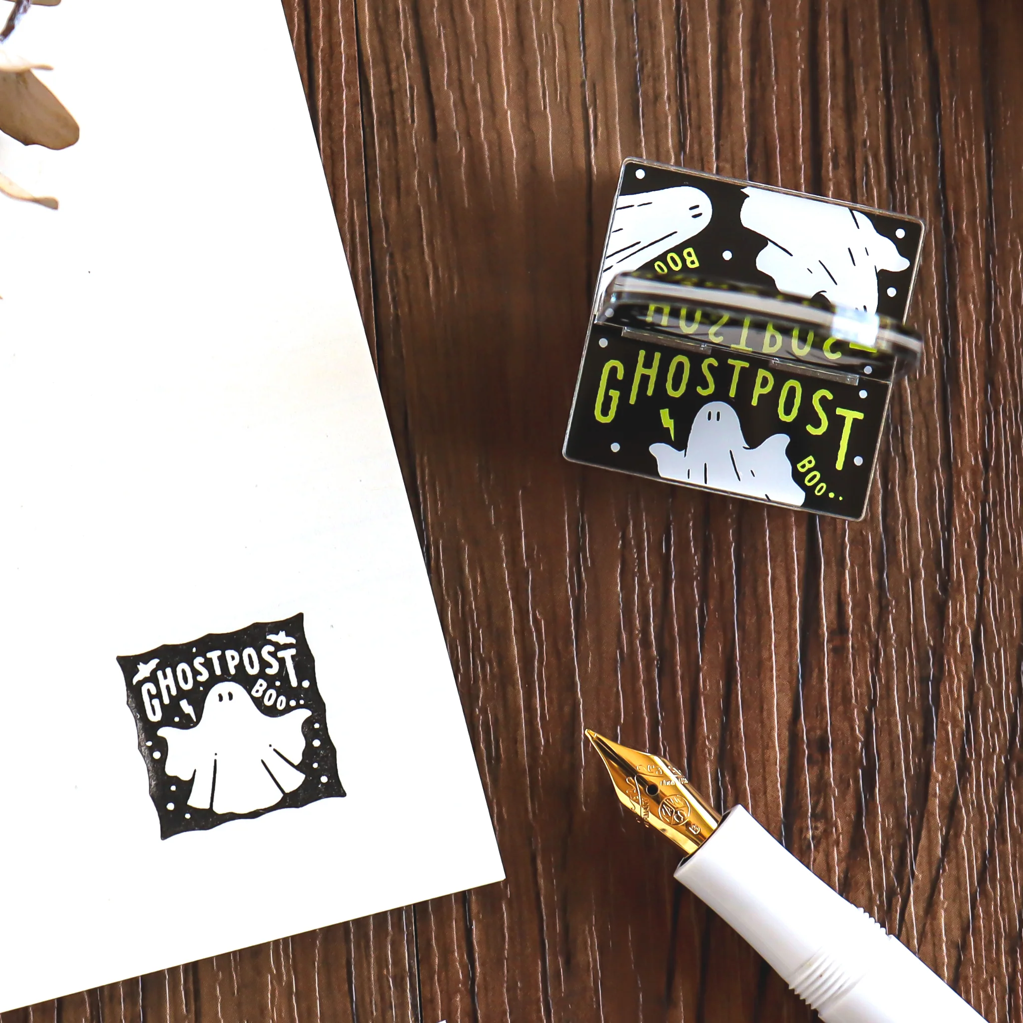 Obi1 / Acrylic Stand Pre-inked Stamp - Ghost Post - Image 2