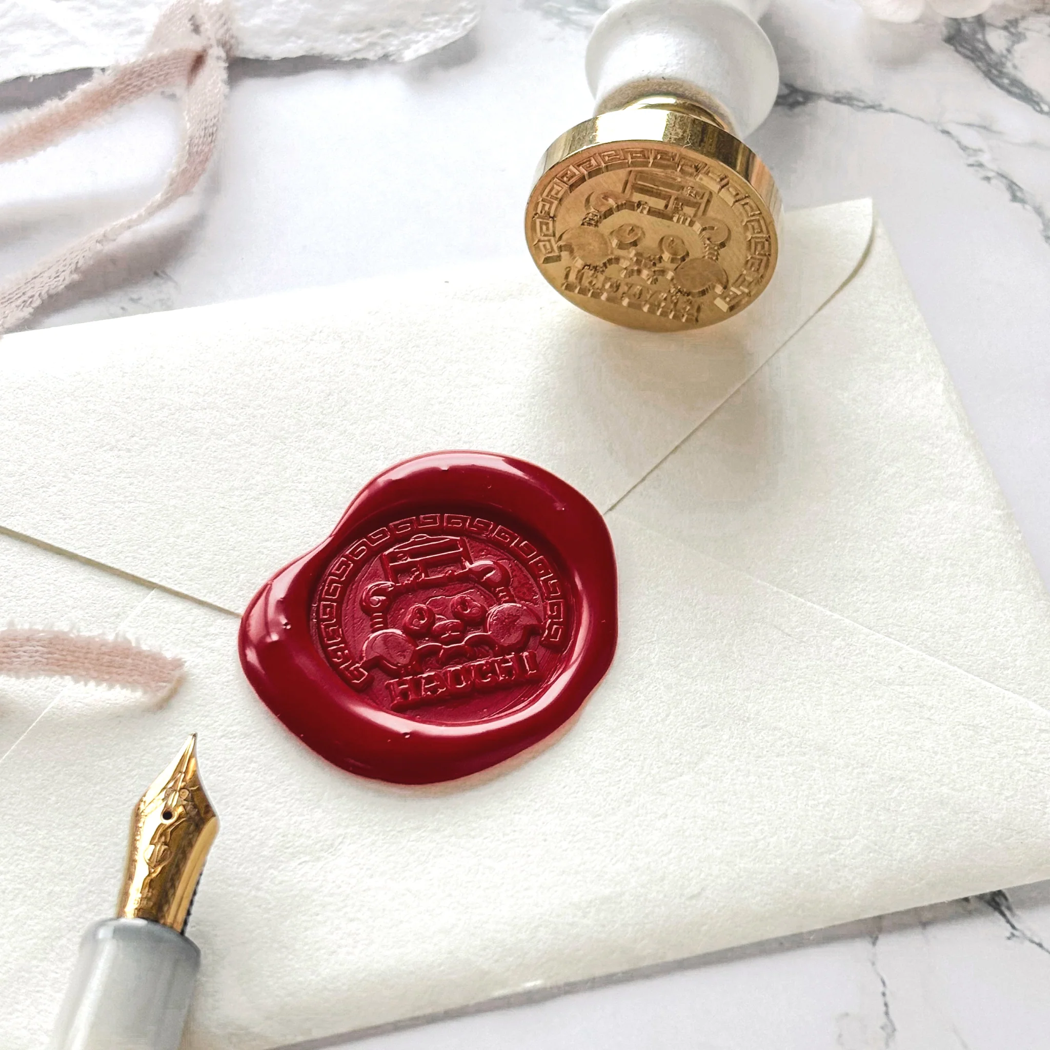Obi1 / Sealing Wax Head Piece - Haochi Letter - Image 2
