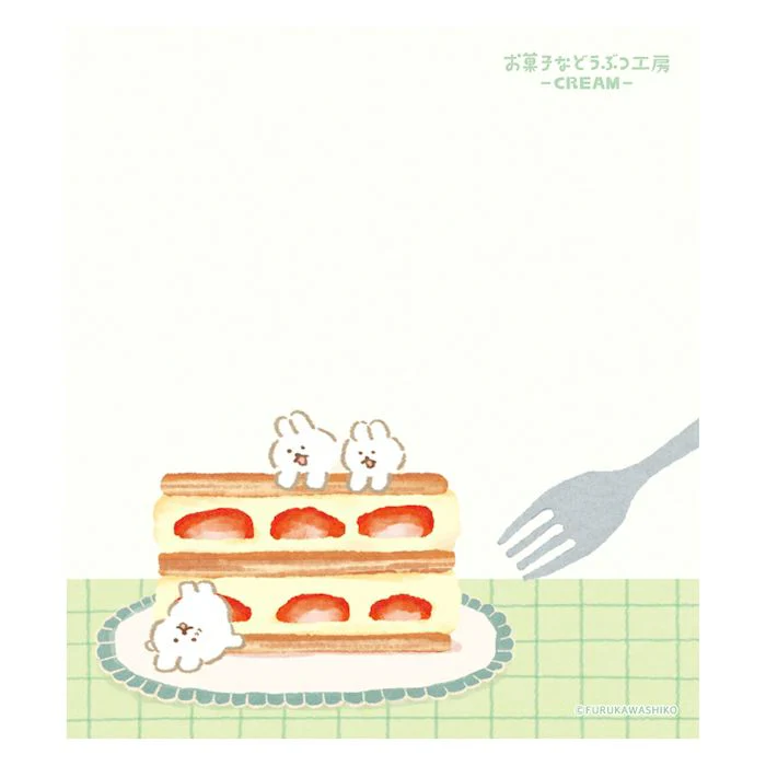 Furukawa Paper / Okashina Memo Pad - Bunny - Image 4