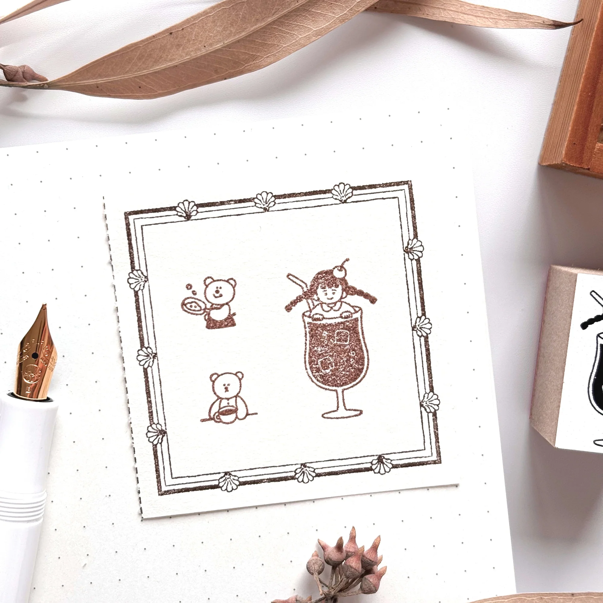 Peppoko / Mini Rubber Stamp - Cooking - Image 3