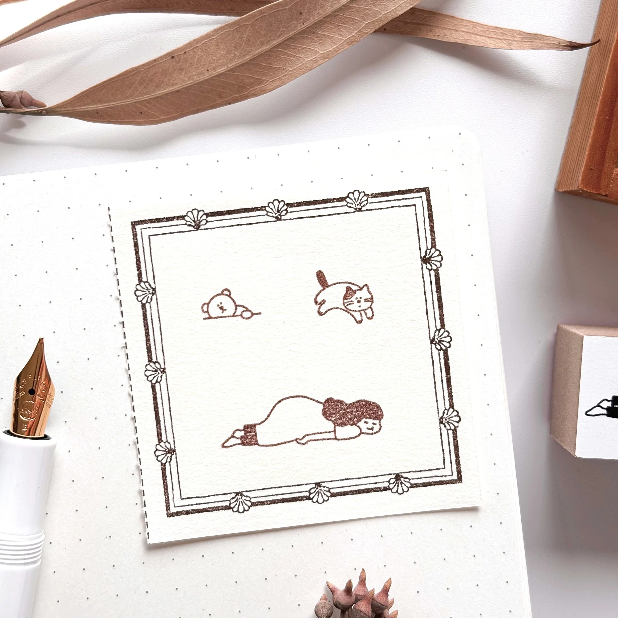 Peppoko / Rubber Stamp - Lazy Day - Image 3