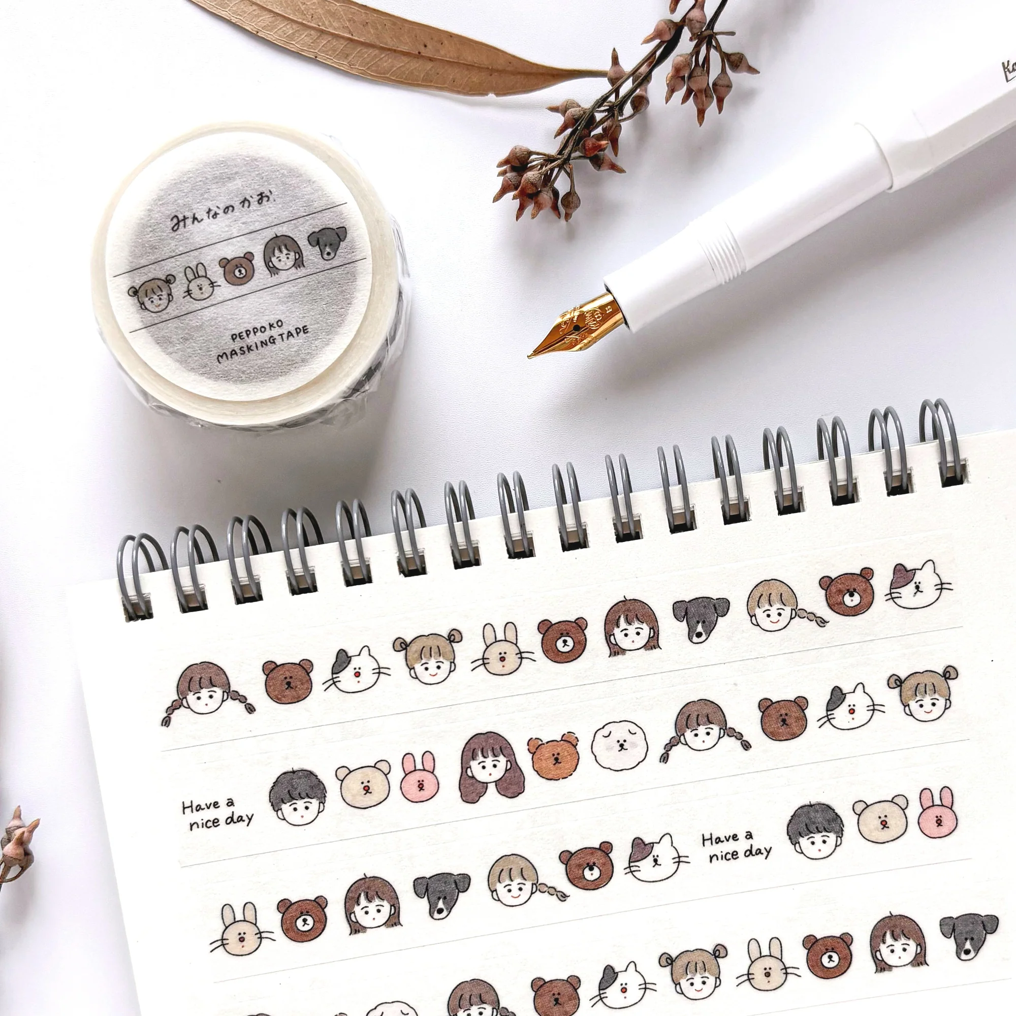 Peppoko / Washi Tape - Faces