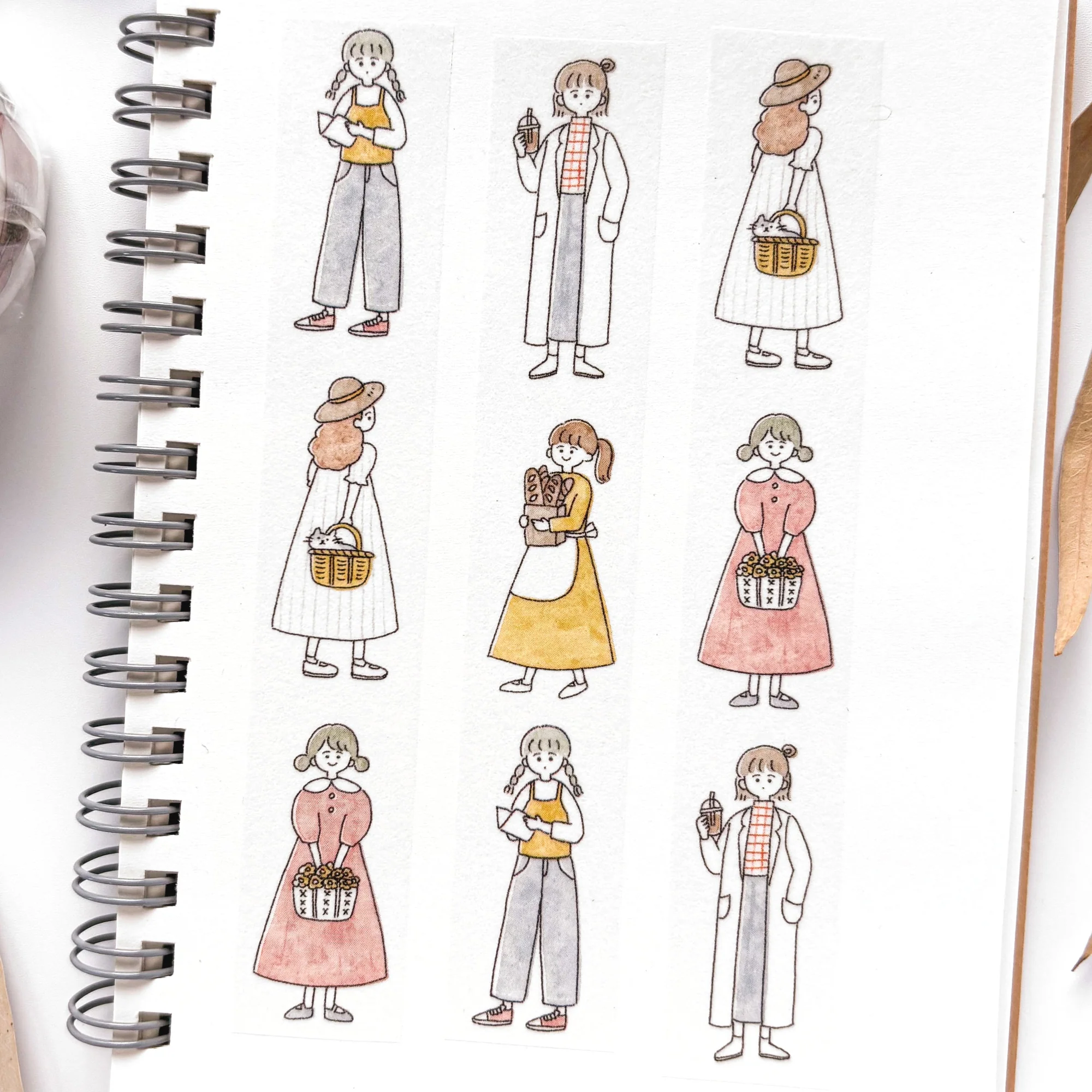 Peppoko / Washi Tape - Watercolor Girls - Image 4